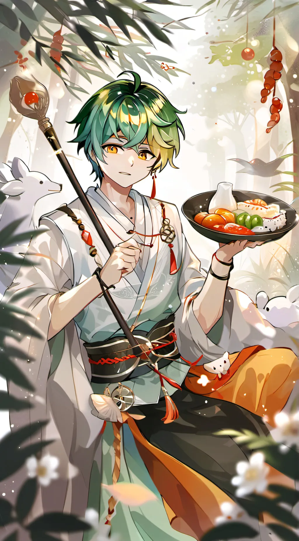 ai character: 🌄leon✨ background