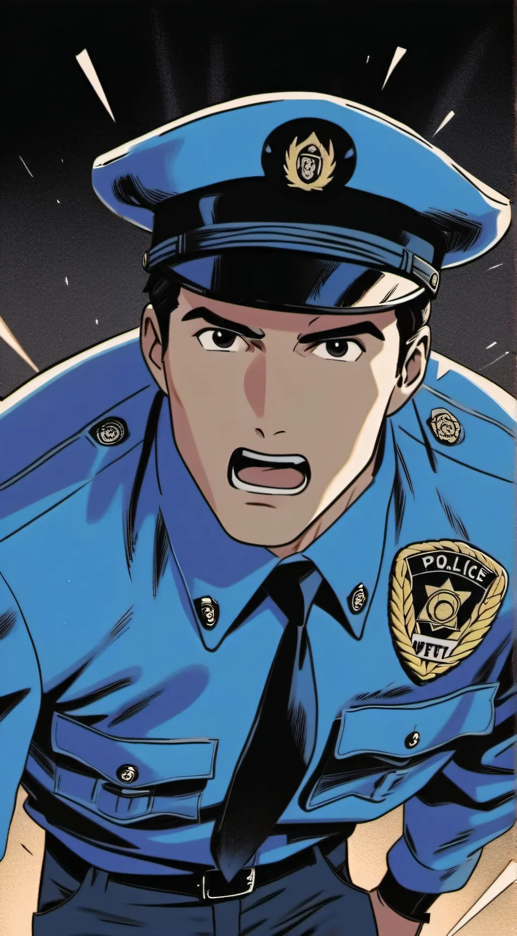 ai character: Jim The Policeman background