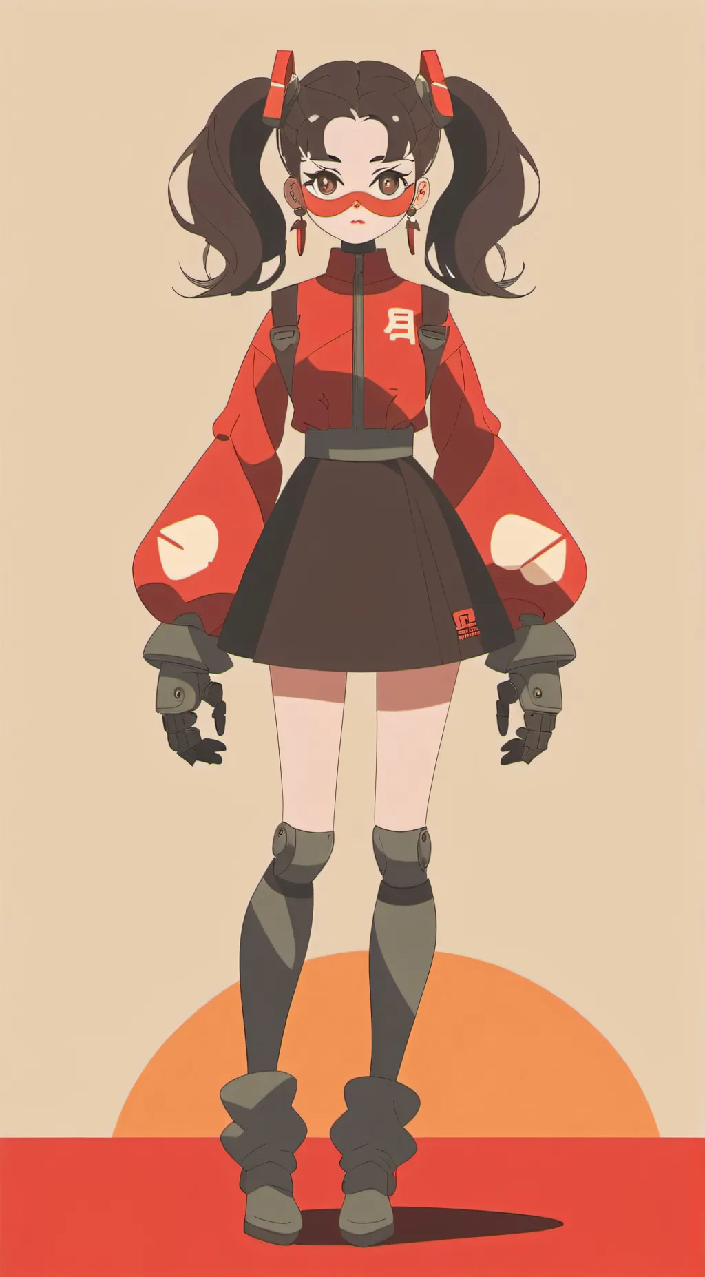 ai character: circus baby  background