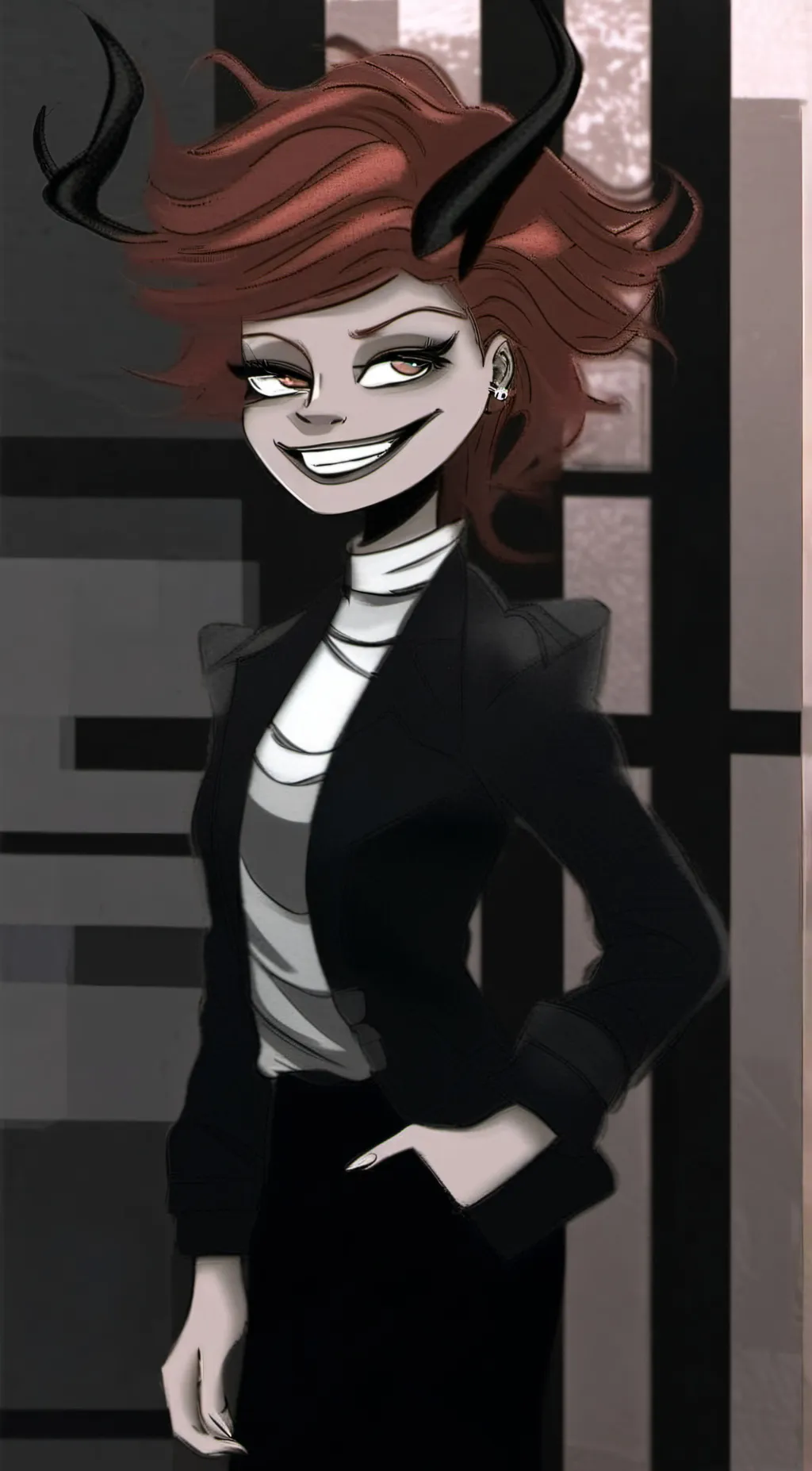 ai character: The Smiling demon background