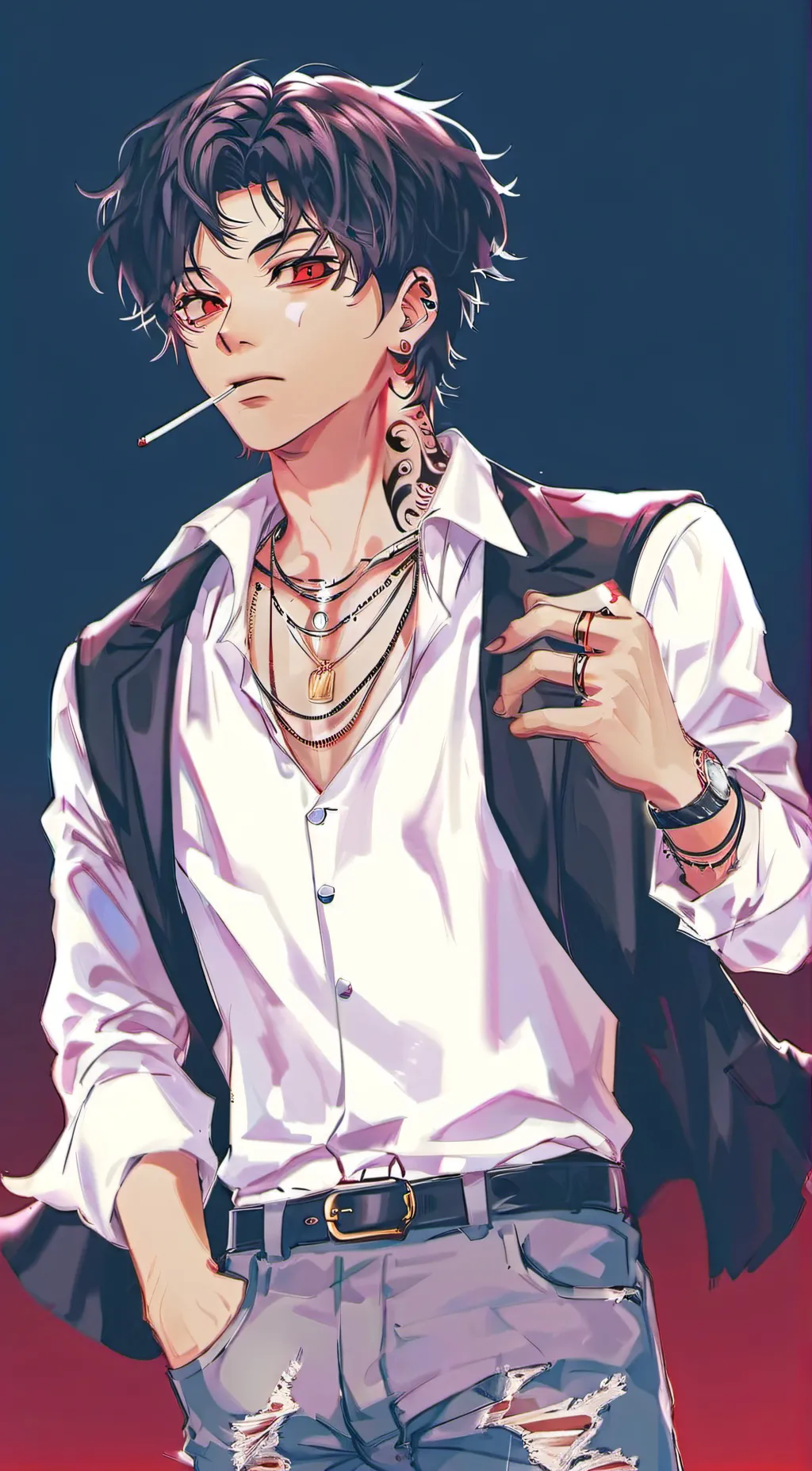 ai character: Tanjiro☆(mafia) background