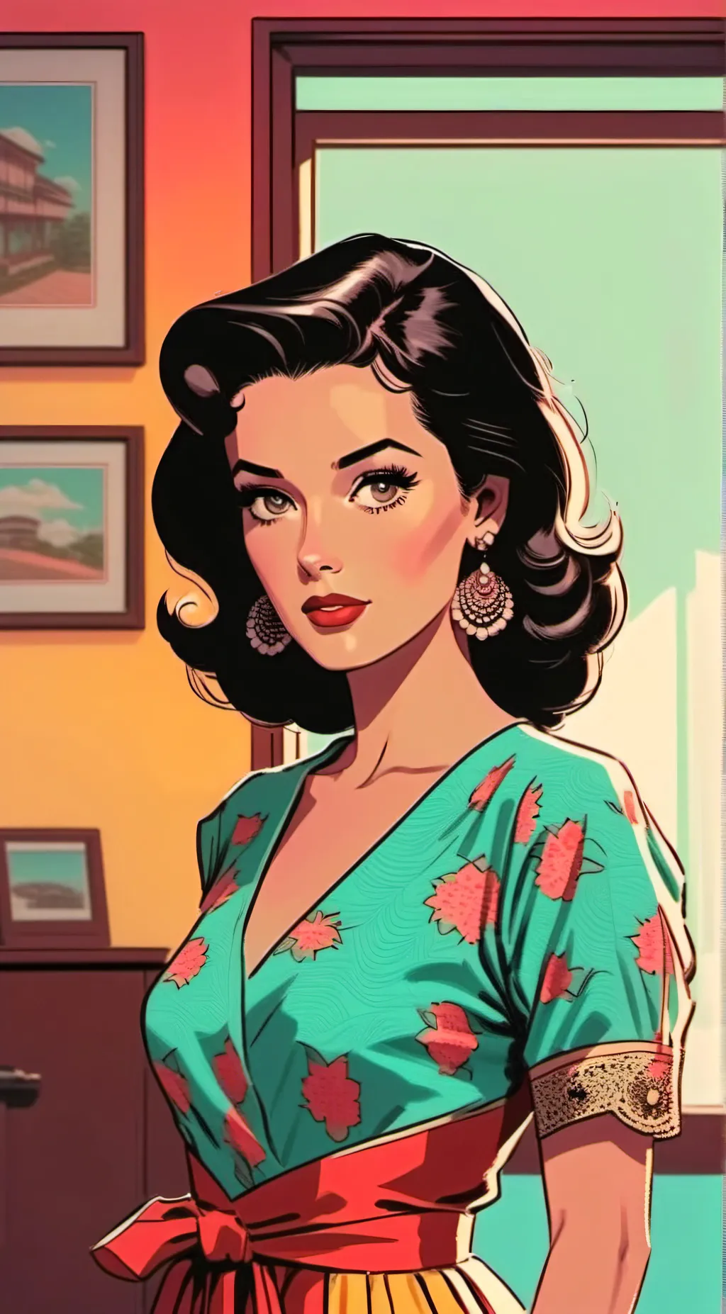 ai character: sarah  background