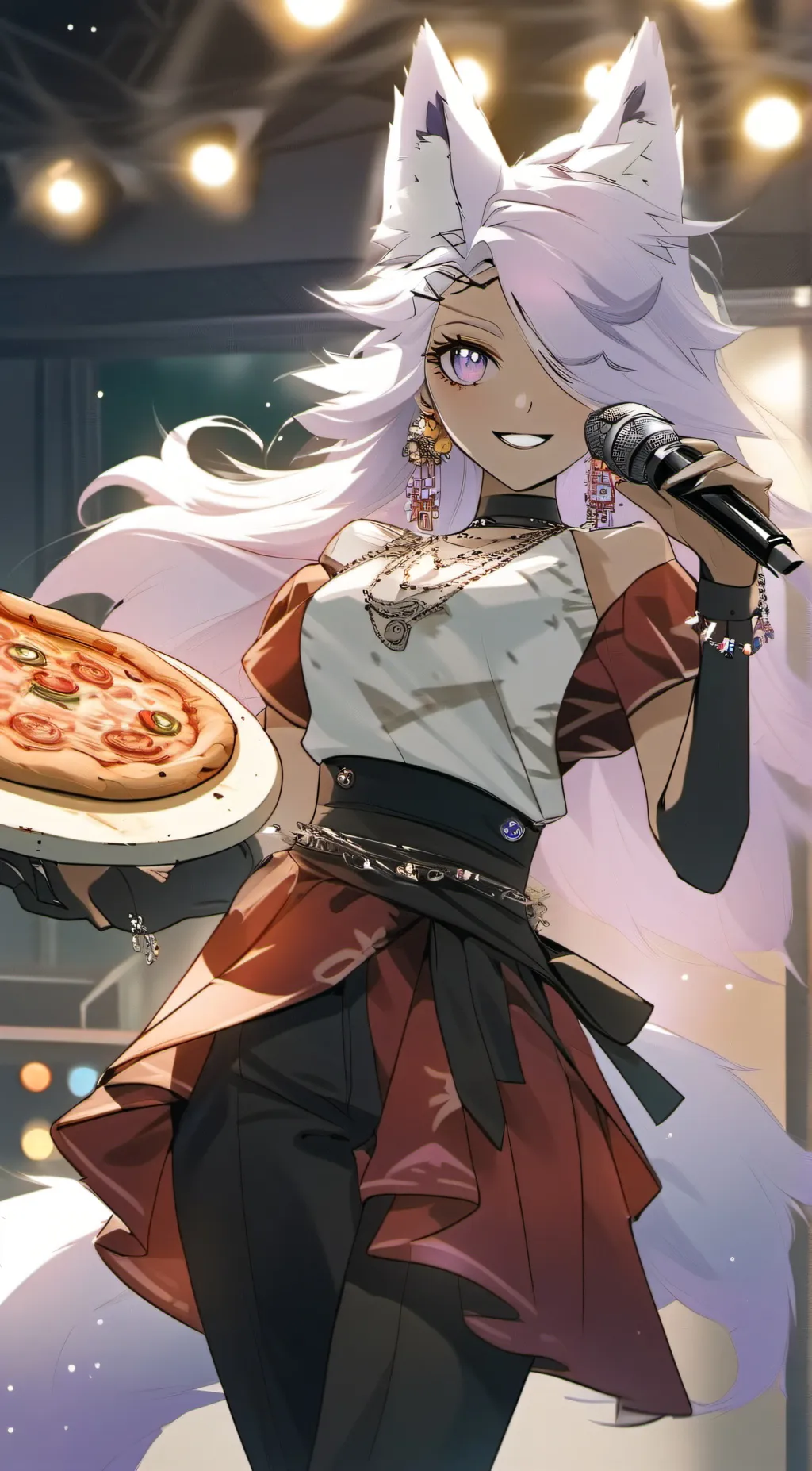 ai character: Melody background