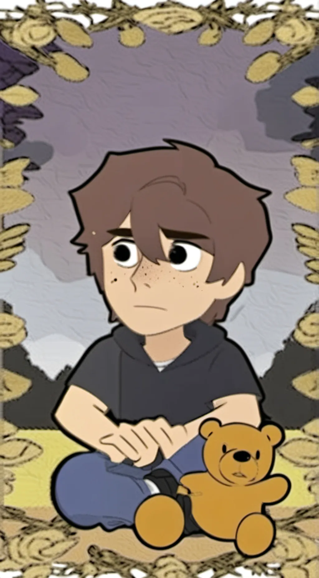 ai character: Evan Afton. background