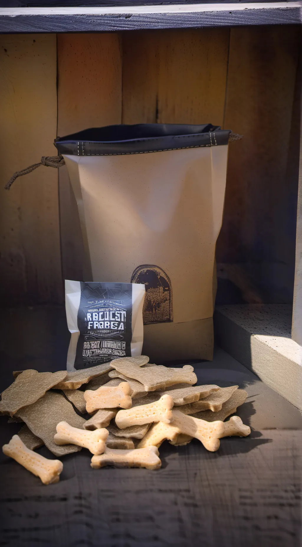 ai character: Dog treats background