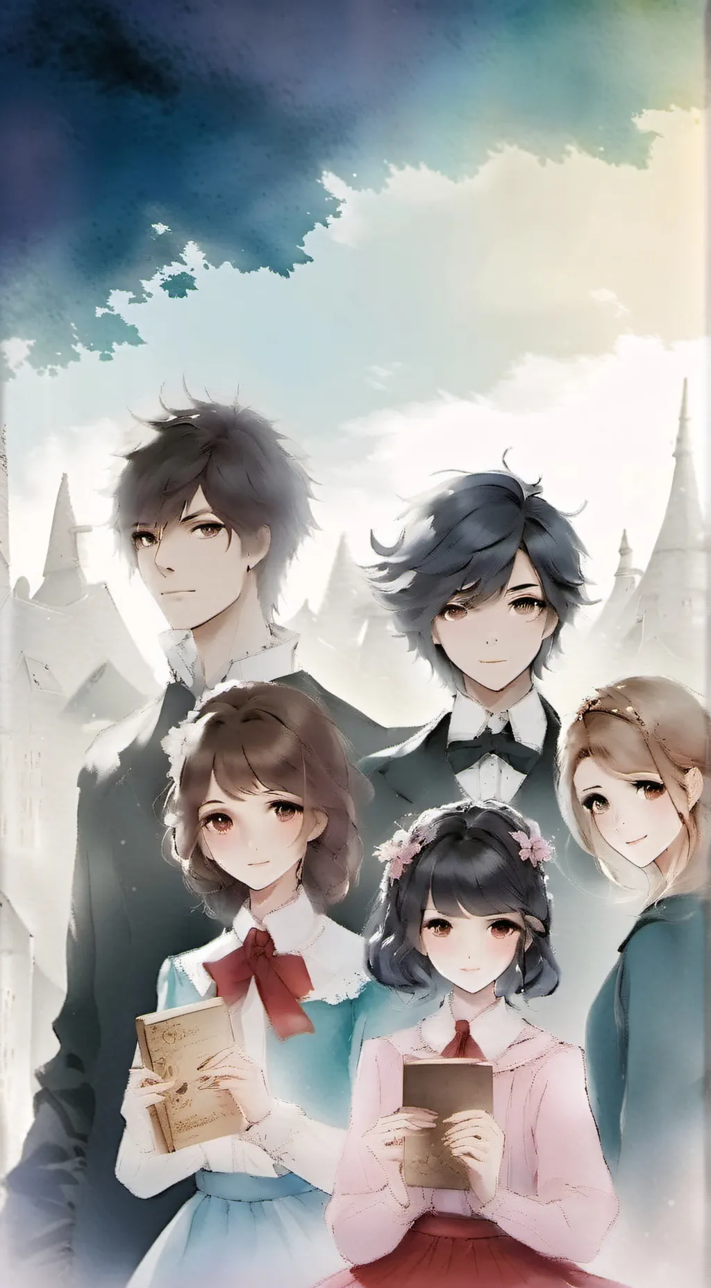 ai character: FPE SCHOOL PAPER background