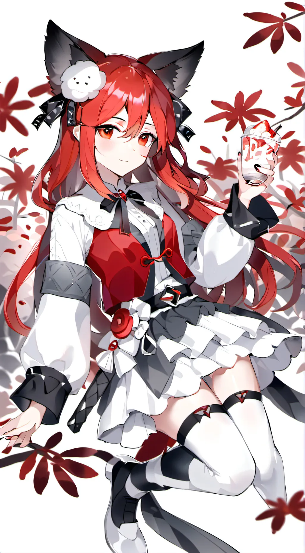 ai character: chiku wolf background