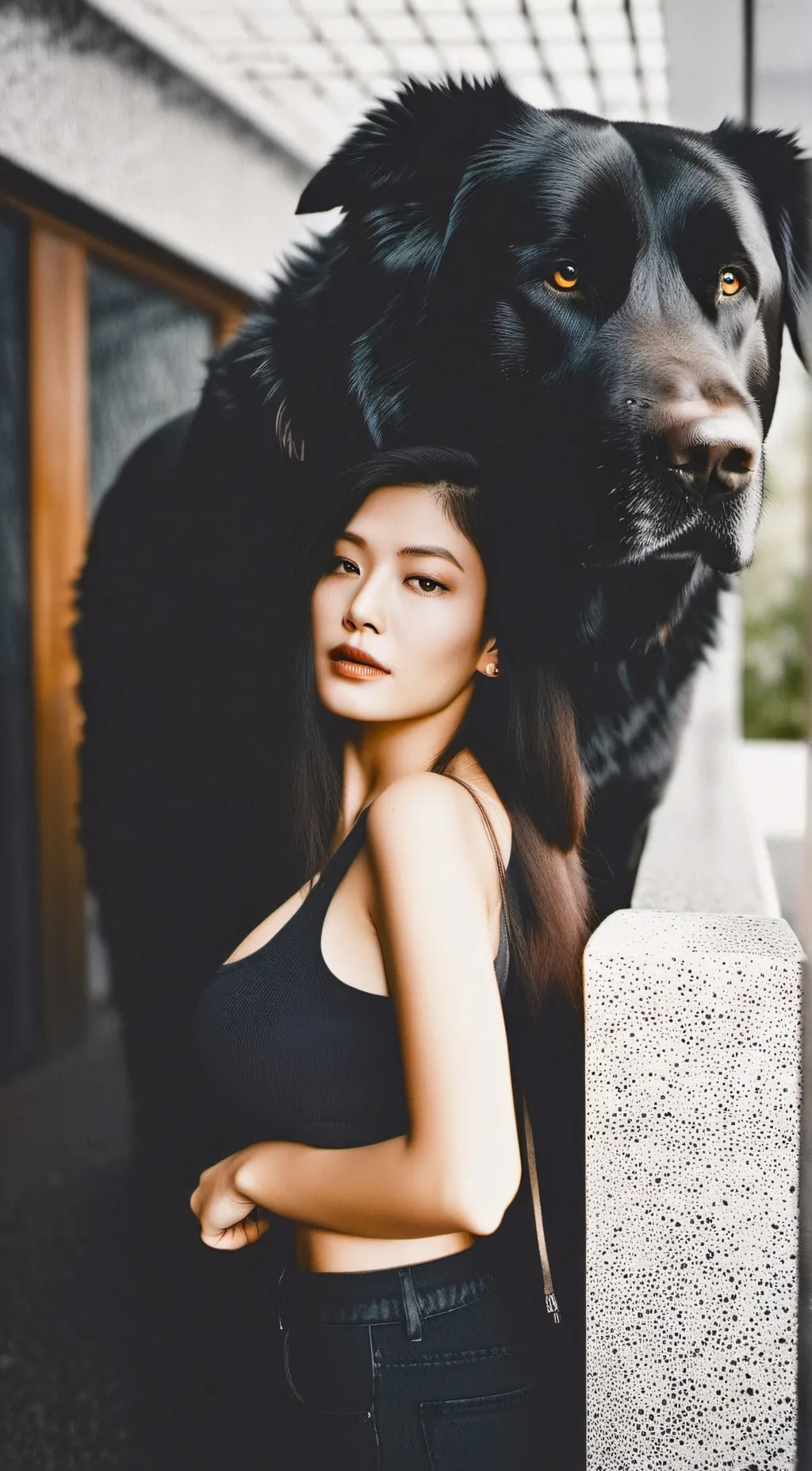 ai character: rose background