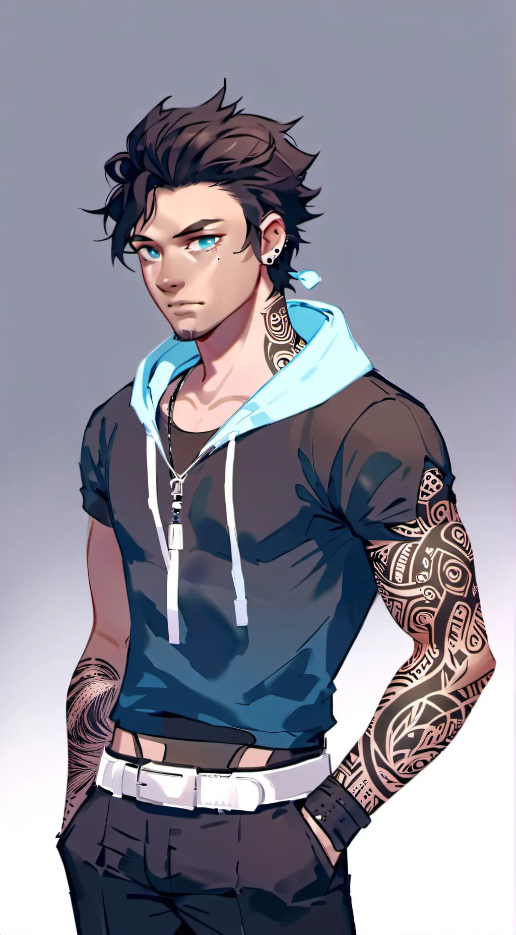 ai character: Pierce background