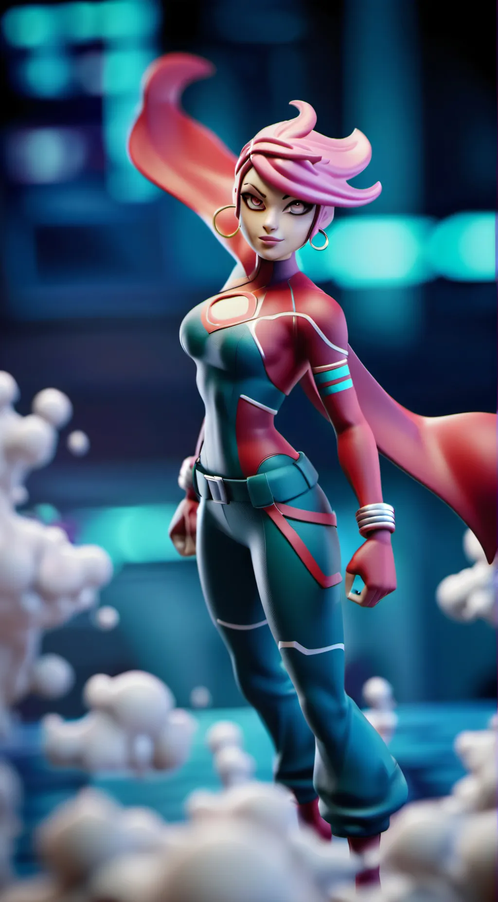 ai character: yhe baby demon background