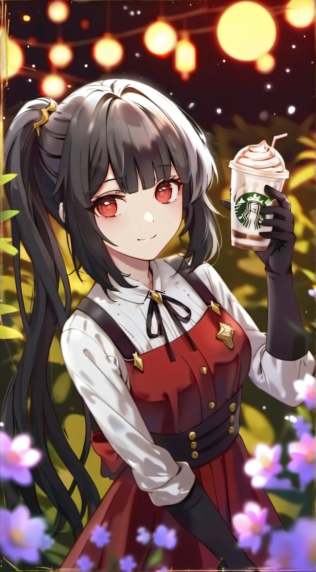 ai character: star bux lady background