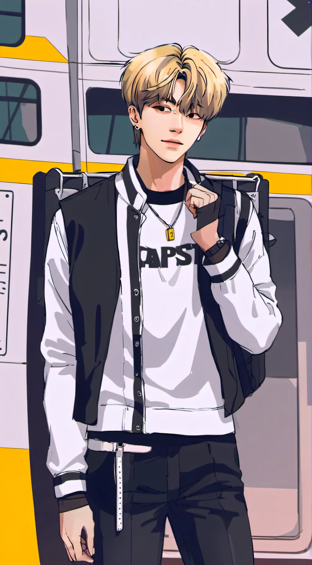 ai character: BTS boys background