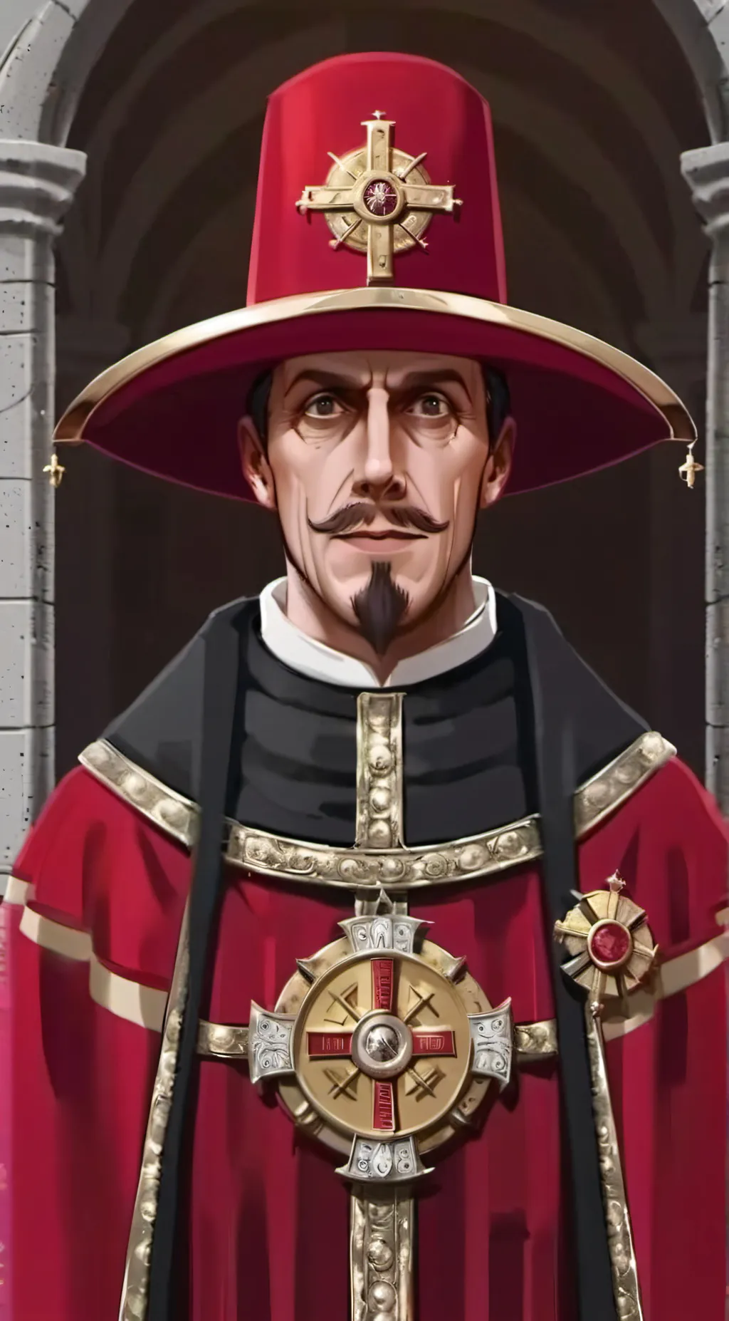 ai character: Spanish Inquisitor background