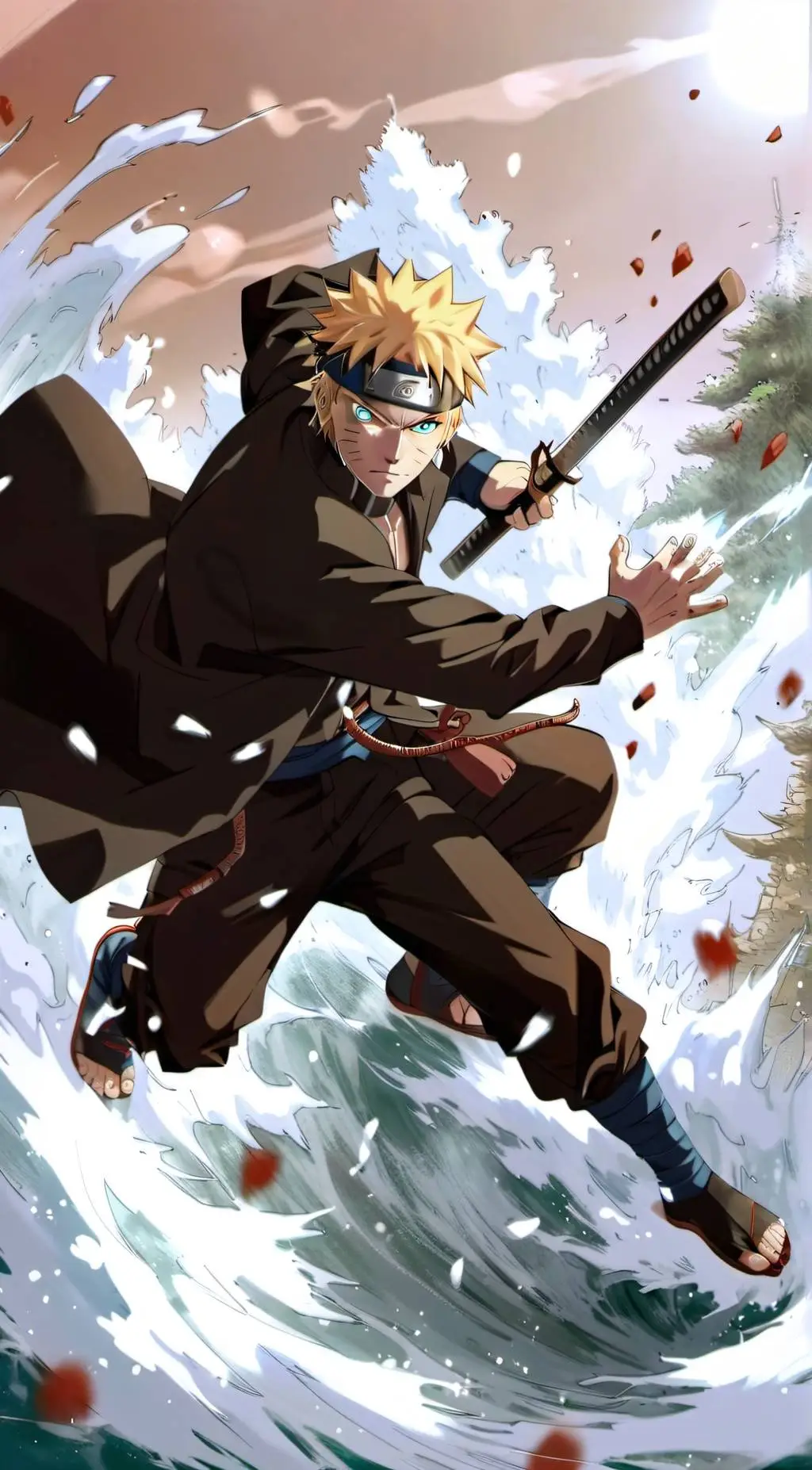 ai character: Naruto  background