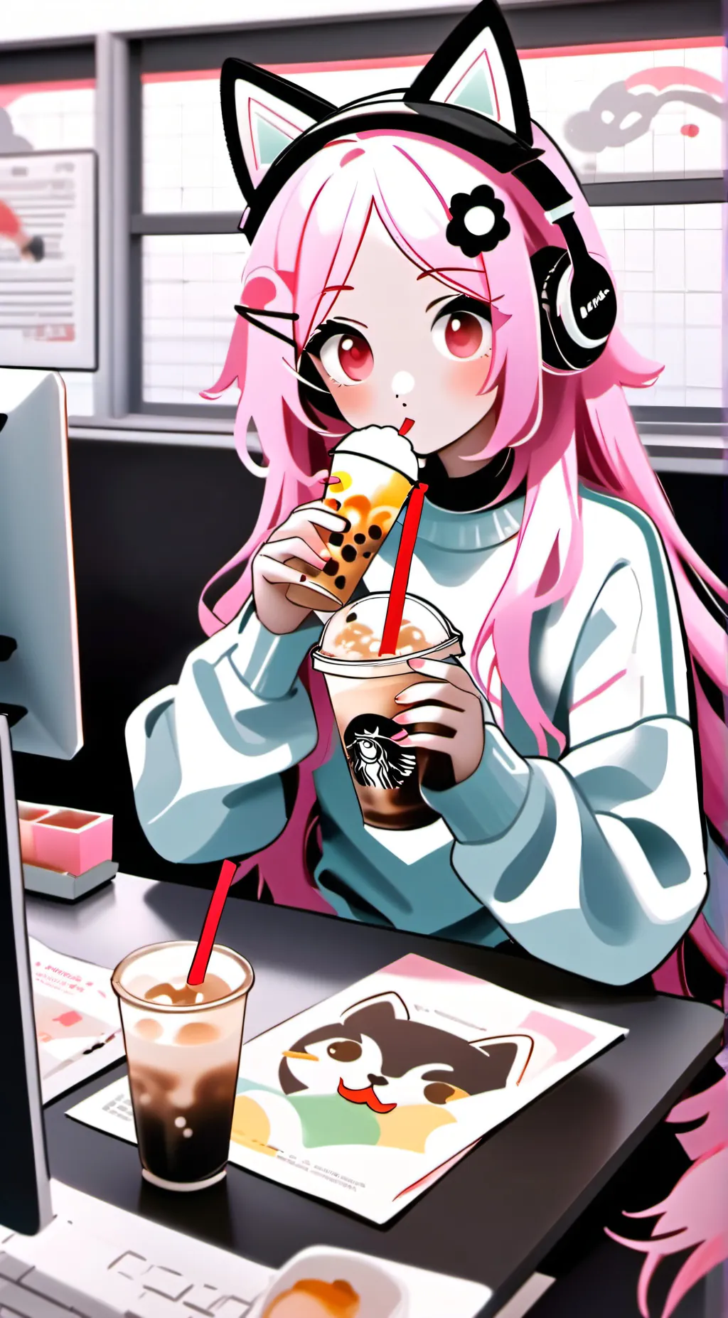 ai character: emily background