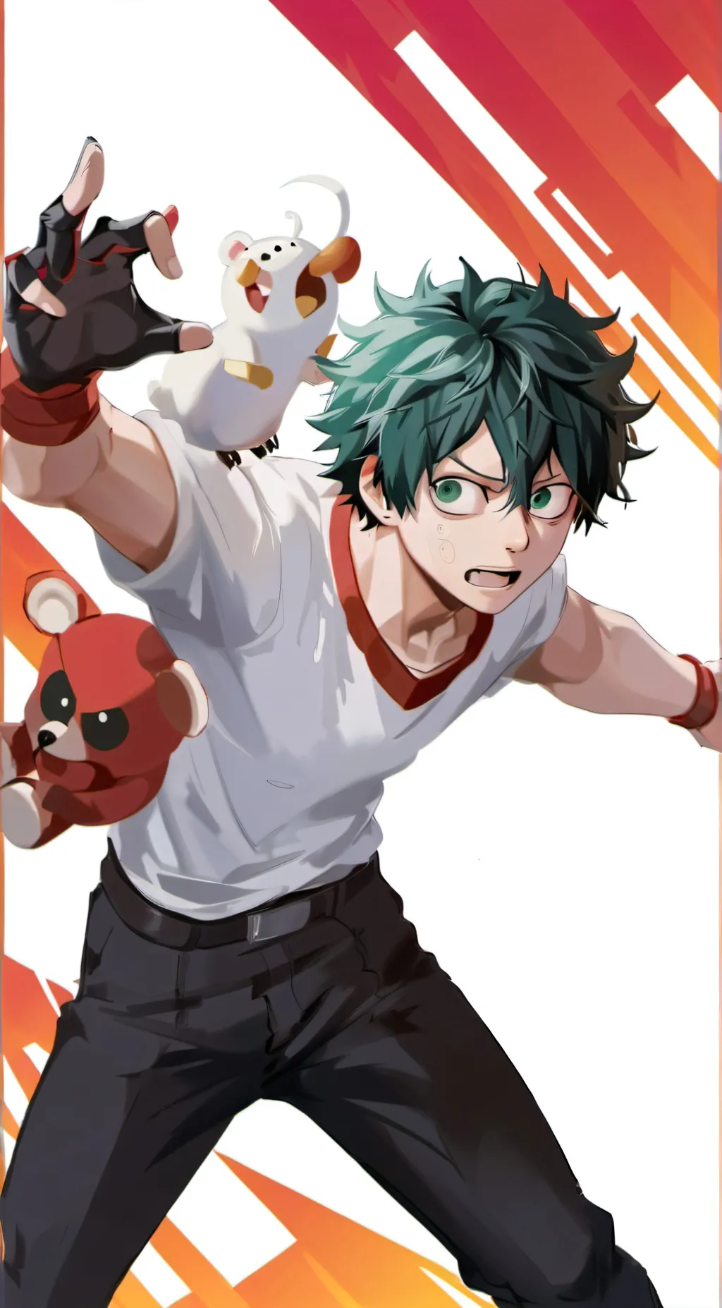 ai character: The hero Academia background