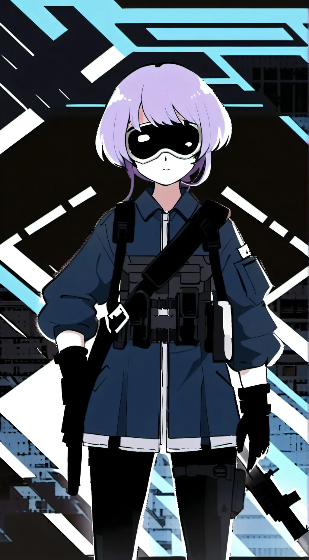 ai character: Uzi background