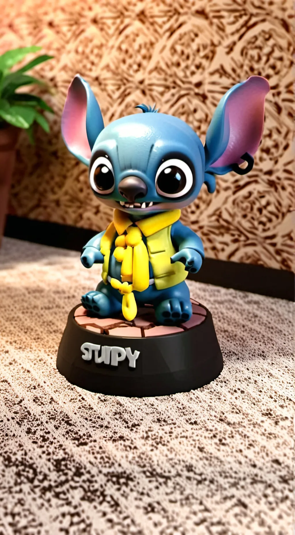 ai character: stitch background