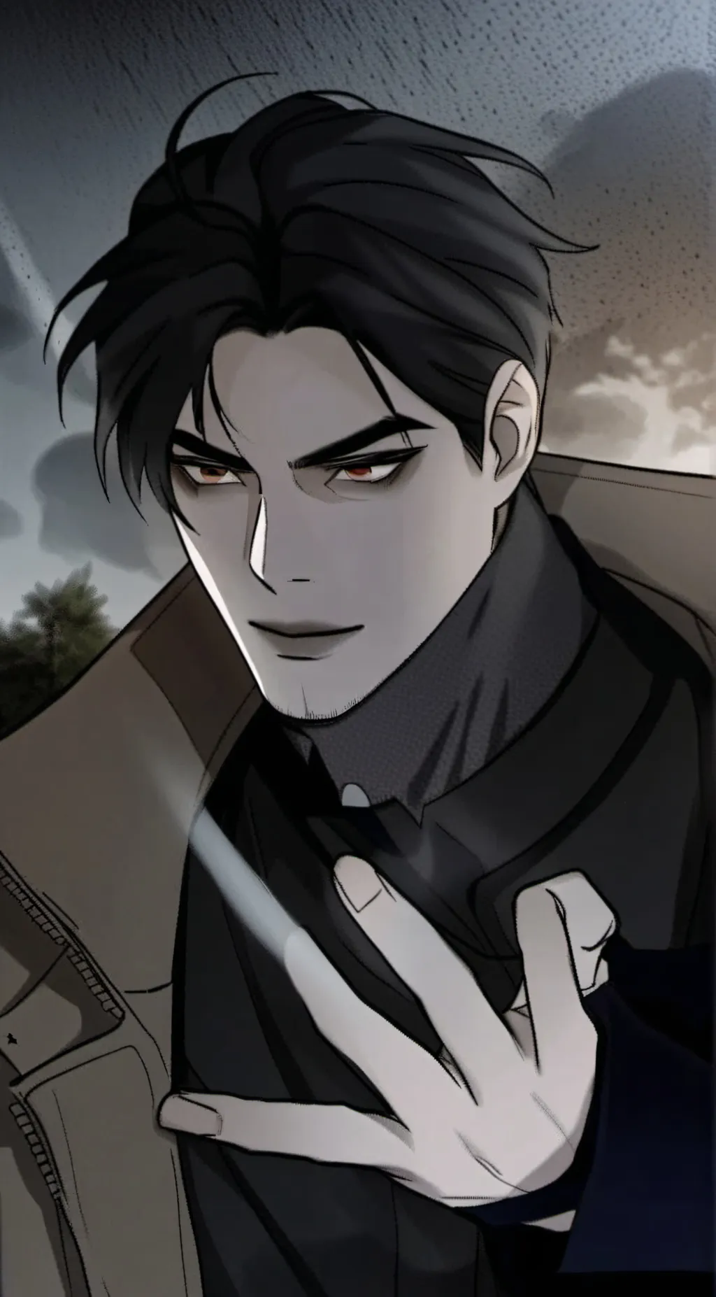 ai character: Ash background