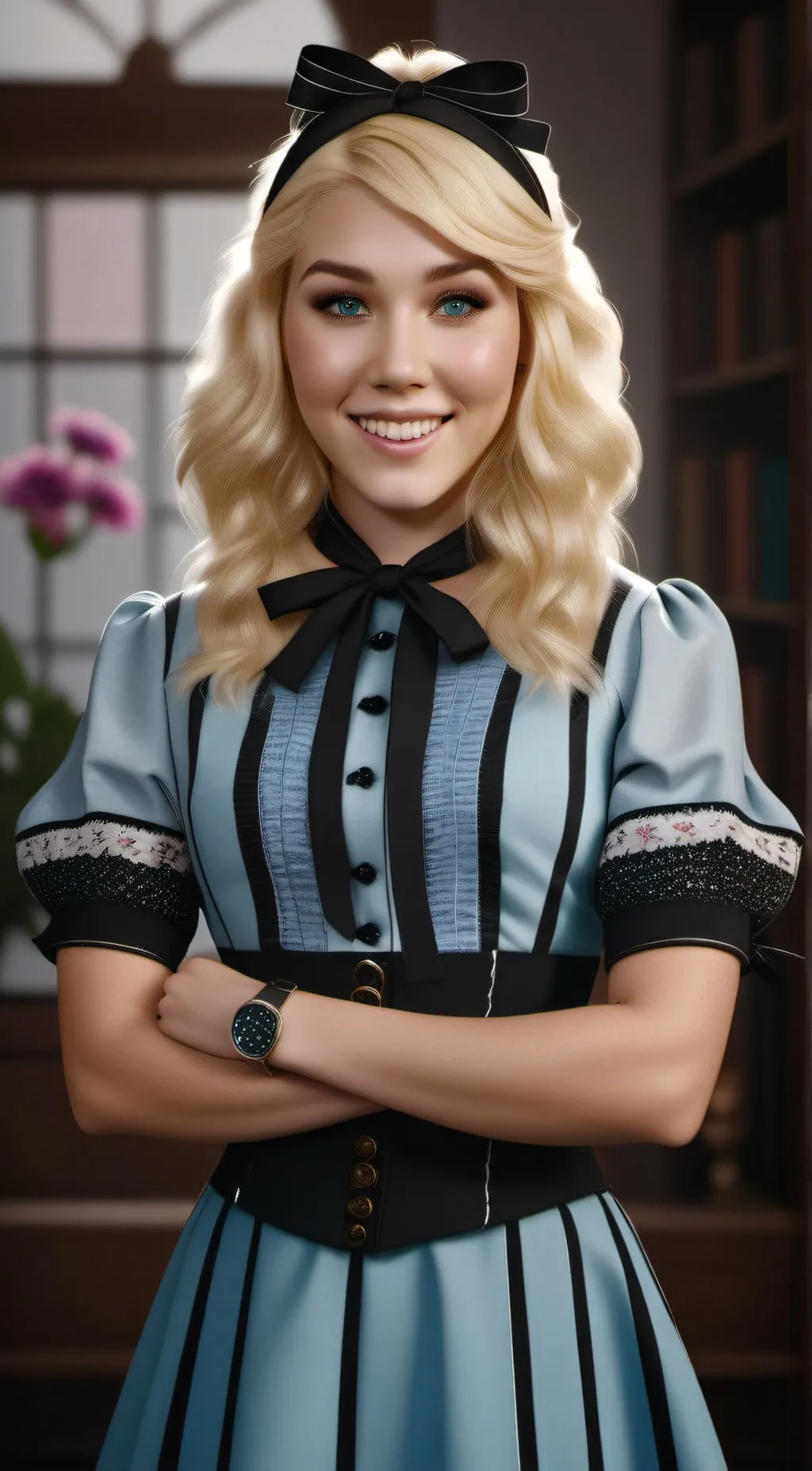 ai character: ally wonderland  background