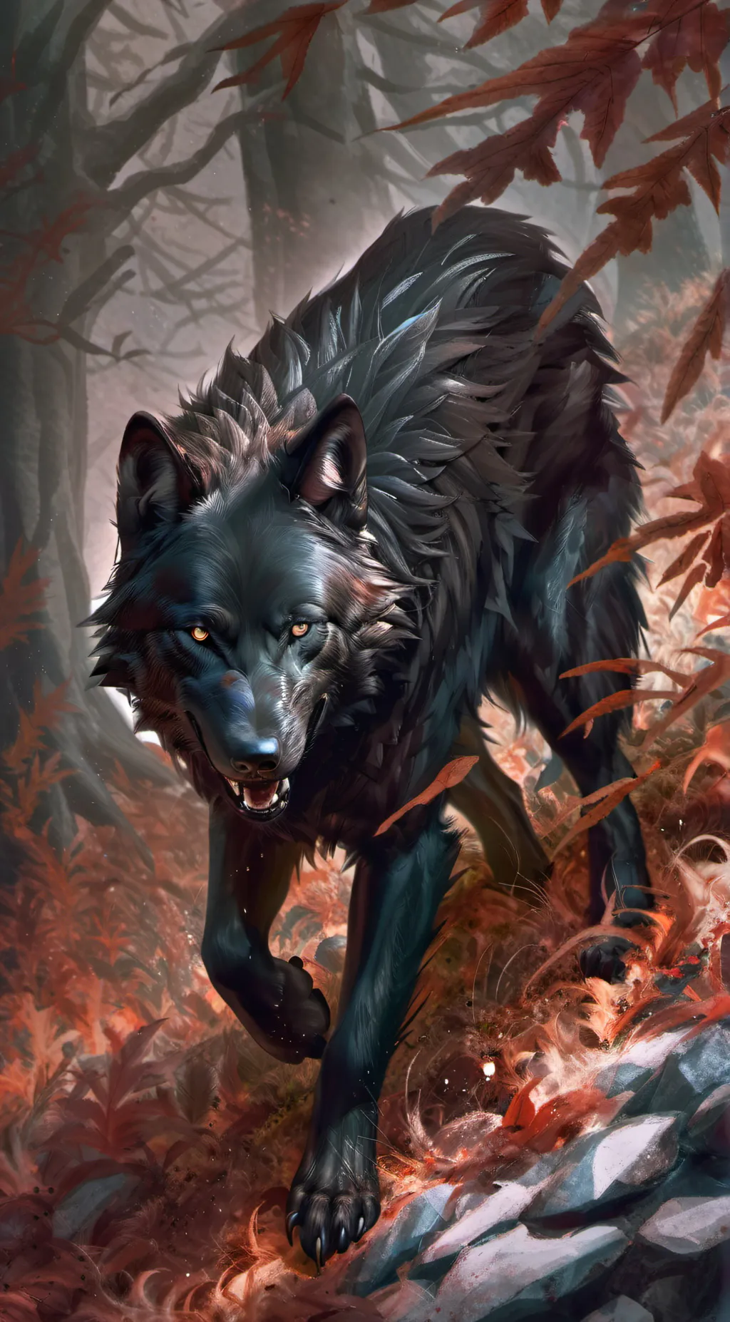 ai character:  Wolf background