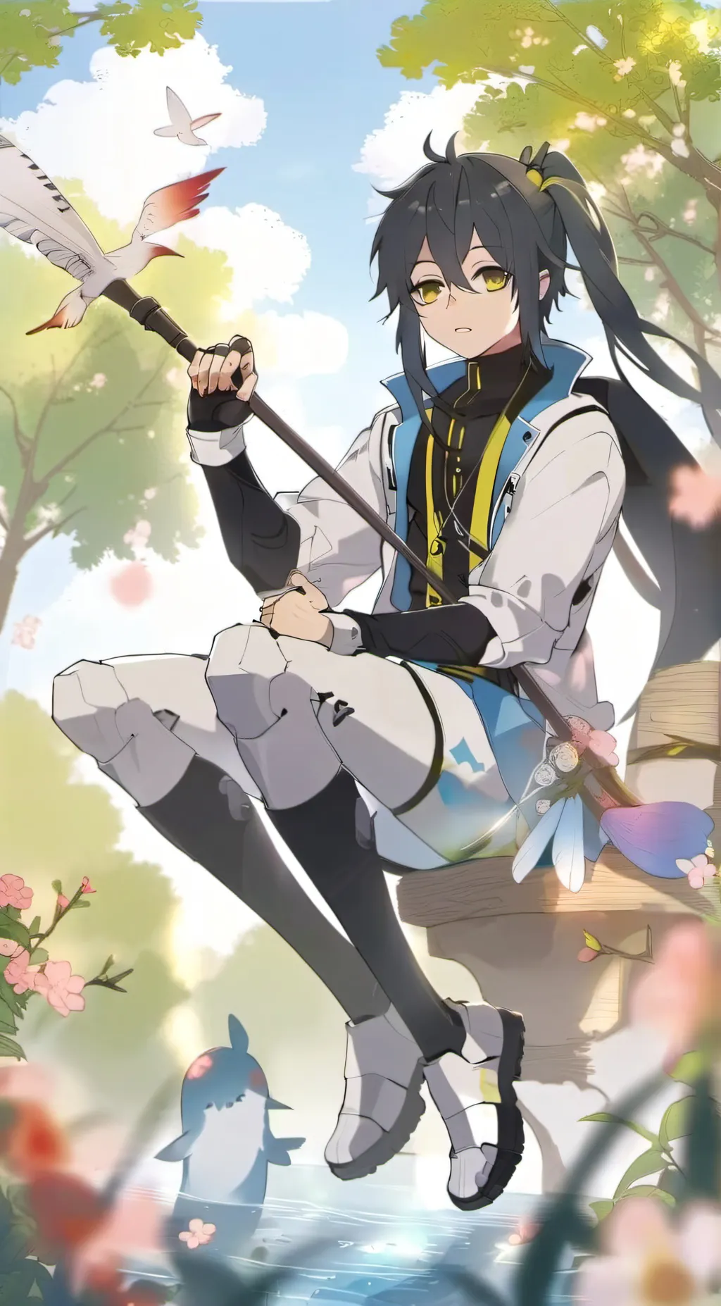 ai character: Muichiro tokito  background