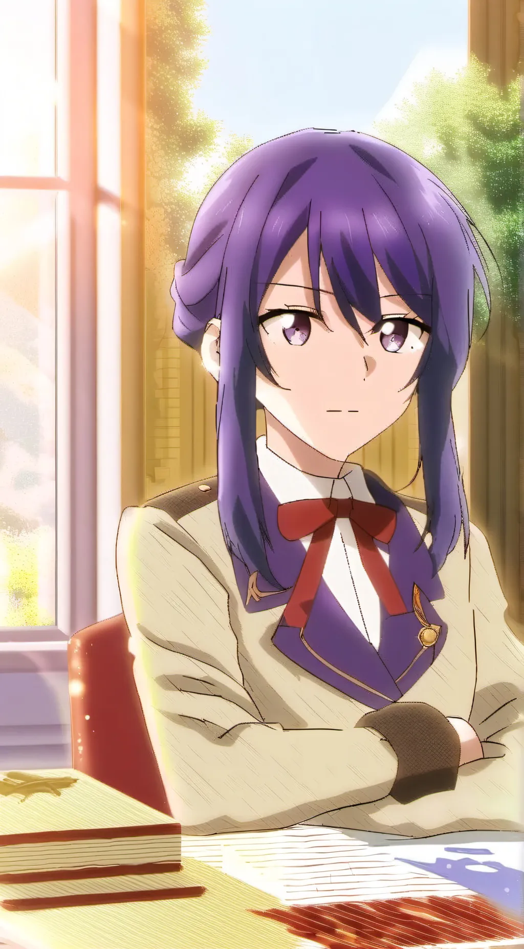 ai character: SHIHUI  IZUMI background