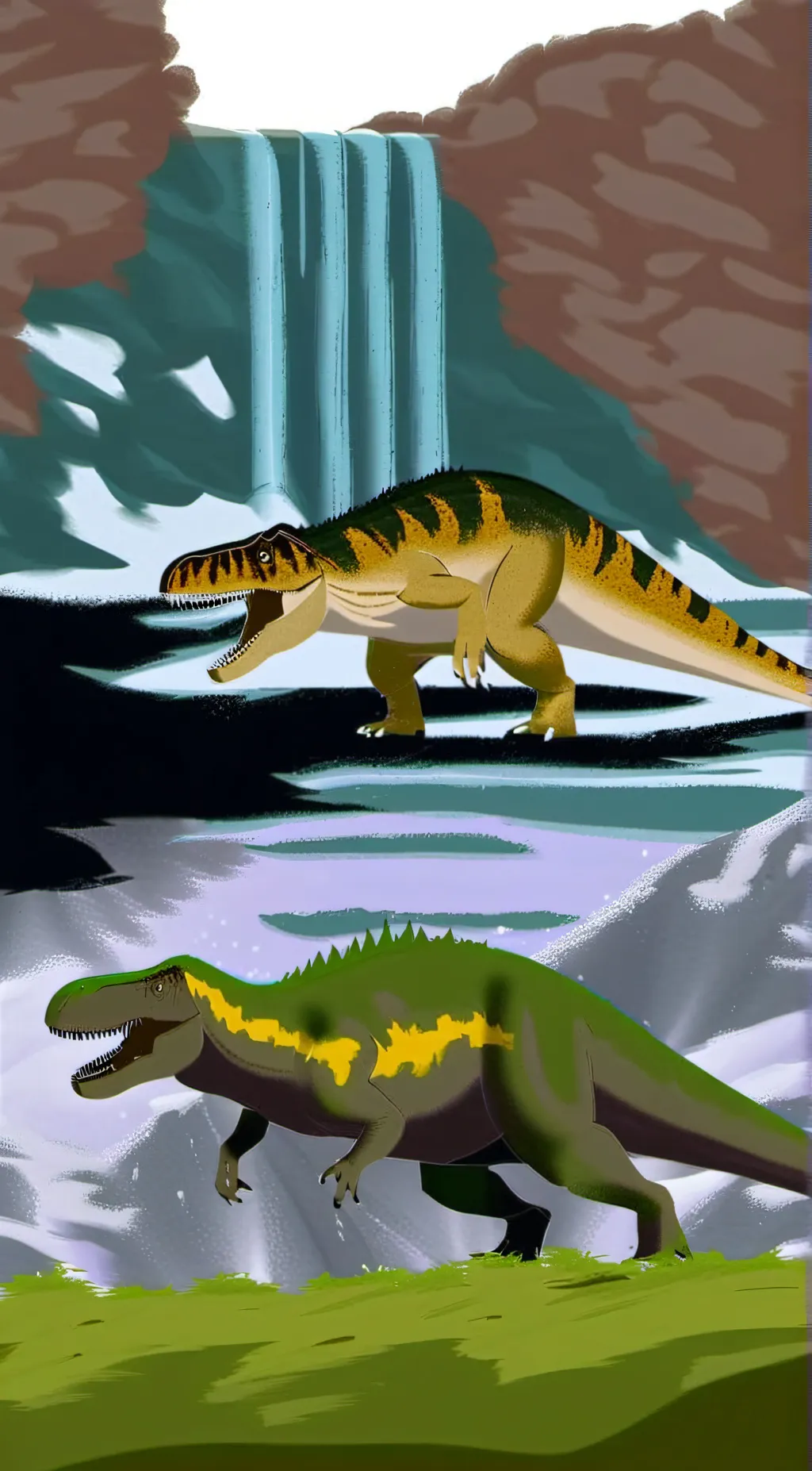 ai character: tyrannosaurus background