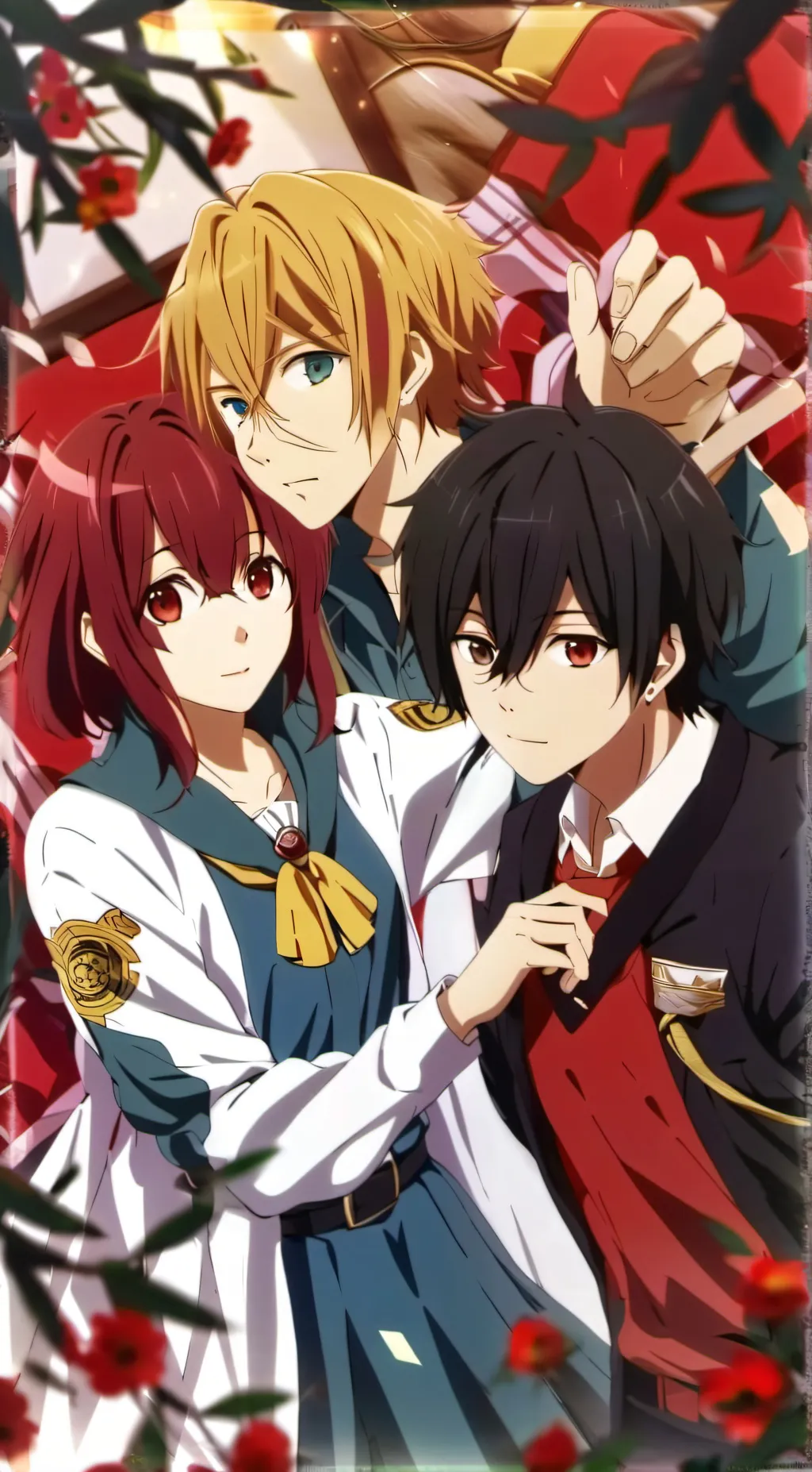 ai character: hikaru and kaoru  background