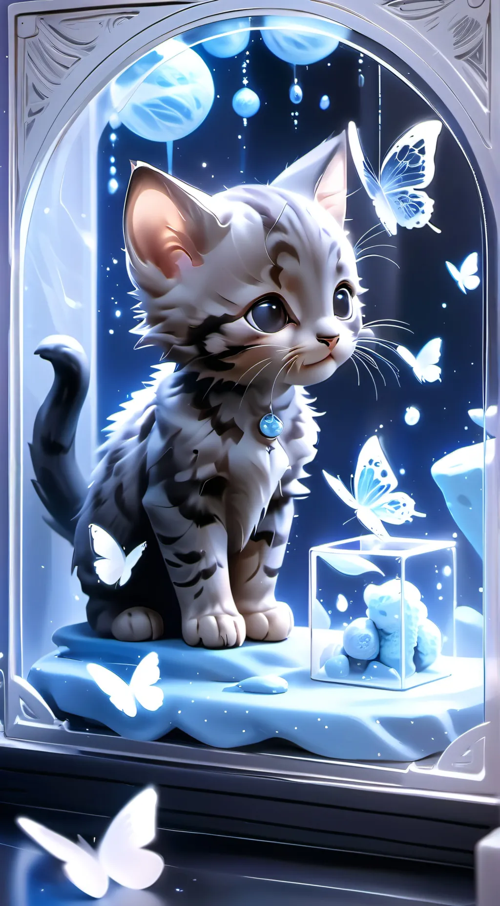 ai character: Kitten background
