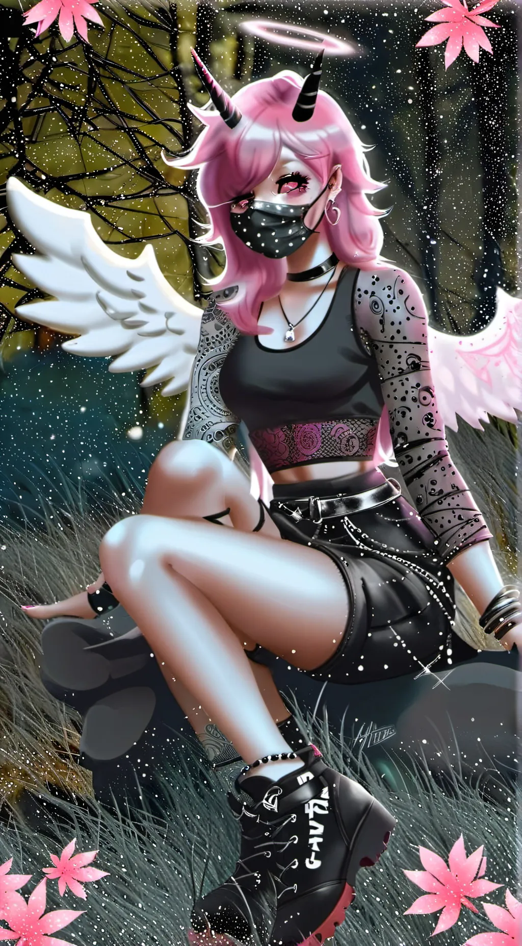 ai character: ●vani● background