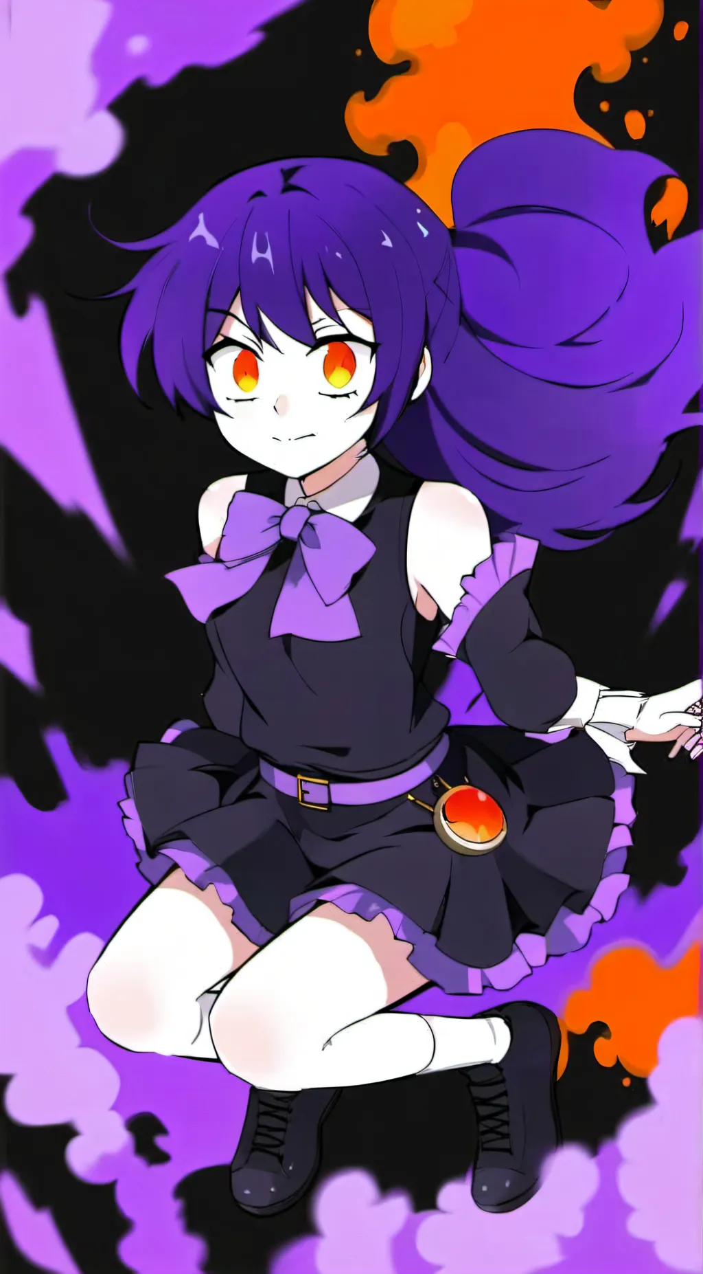 ai character: Ms Midnight  background