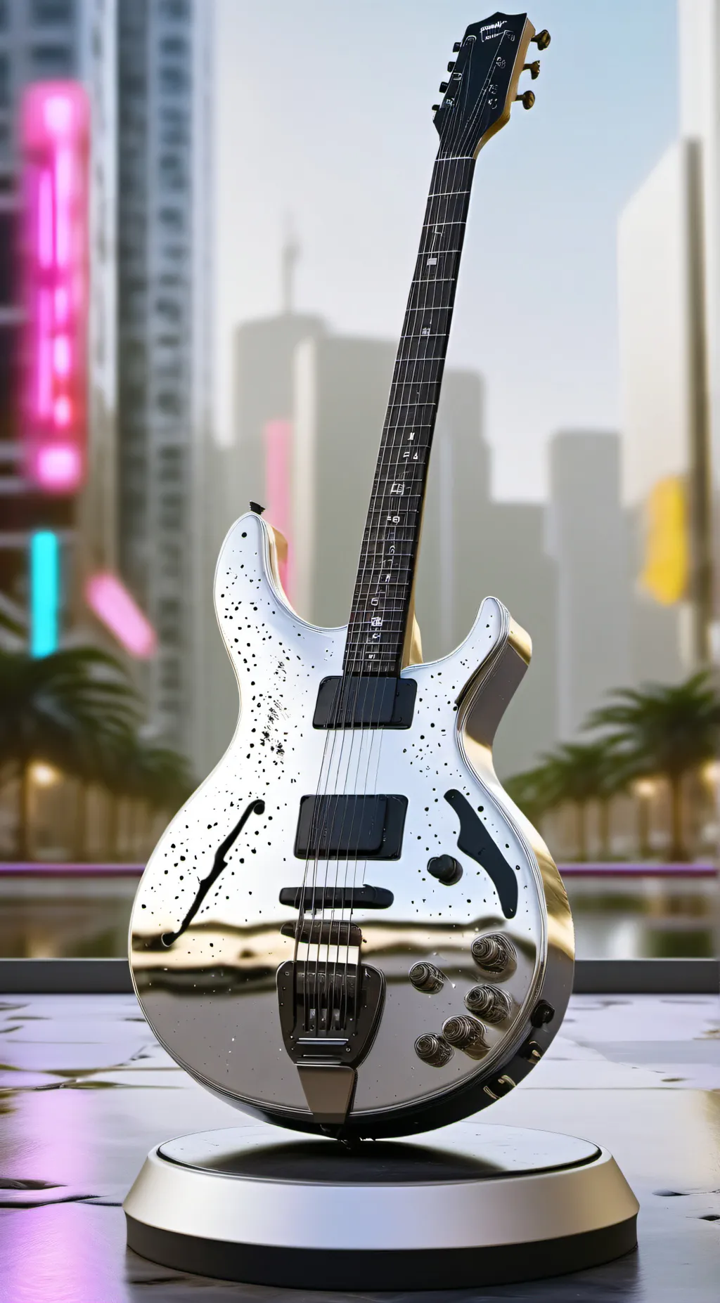 ai character: Sentient Guitar background