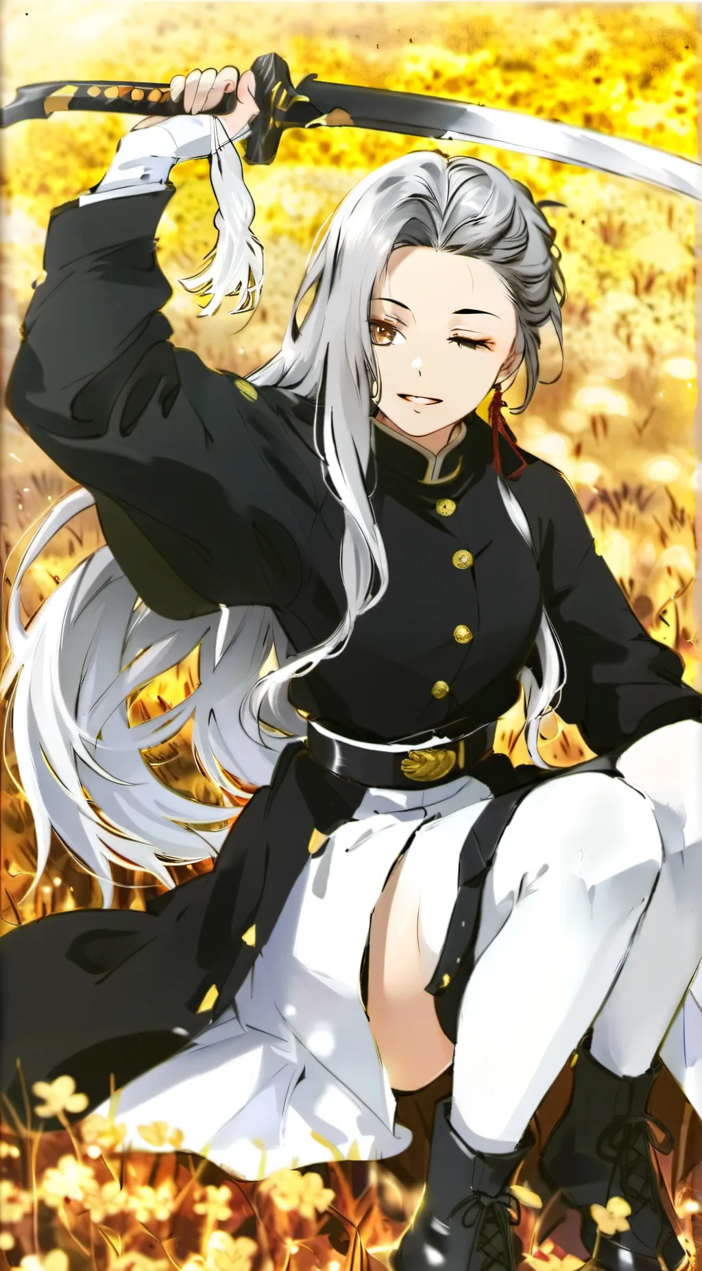 ai character: amaya Michikatsu  background