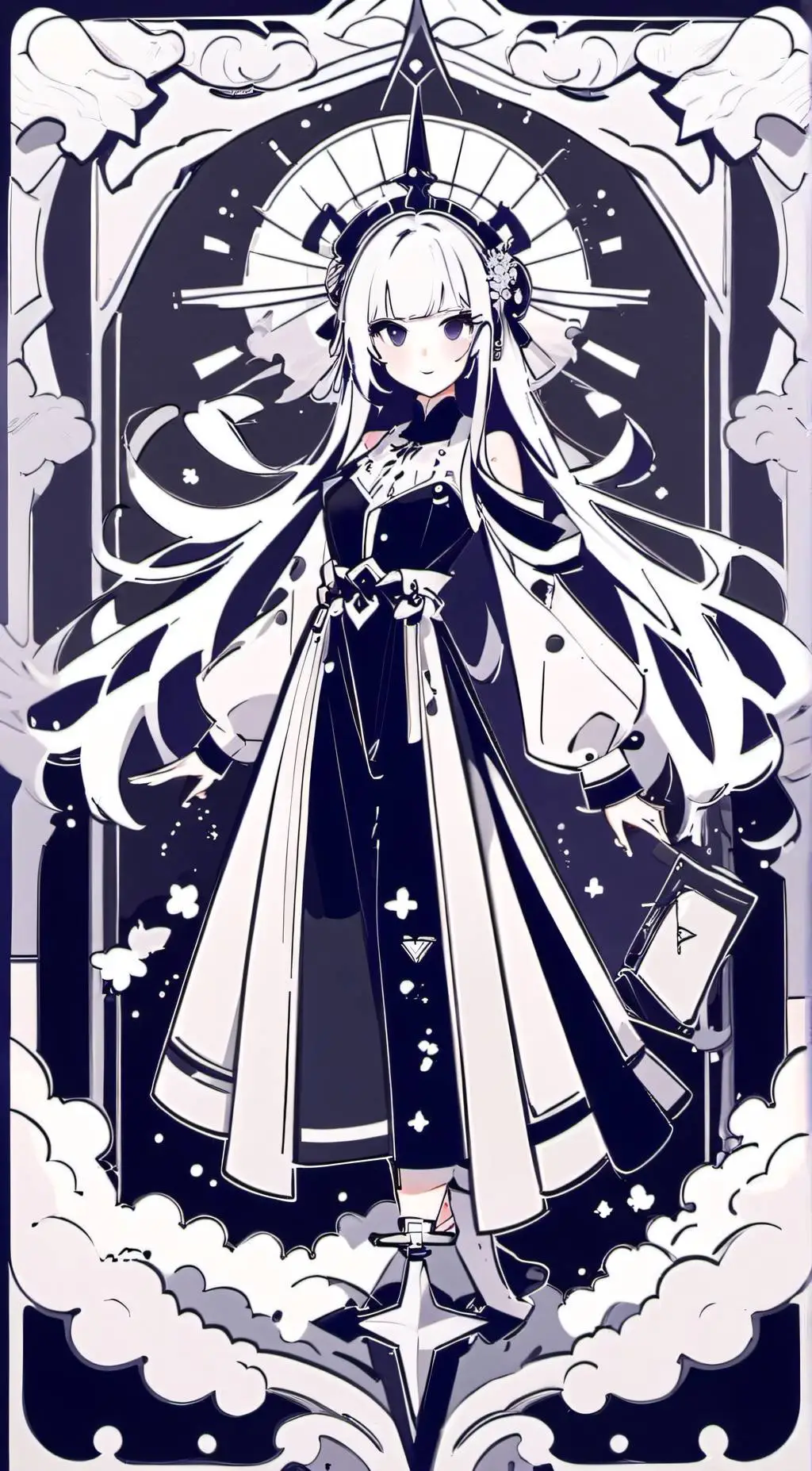 ai character:  Miss Circle background