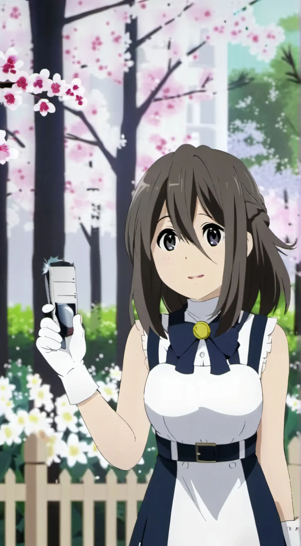 ai character: pinky girl background