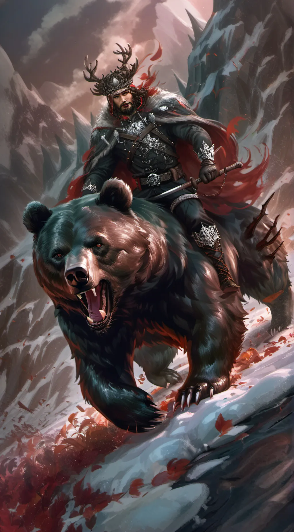 ai character: Gijdıllaq ayı background