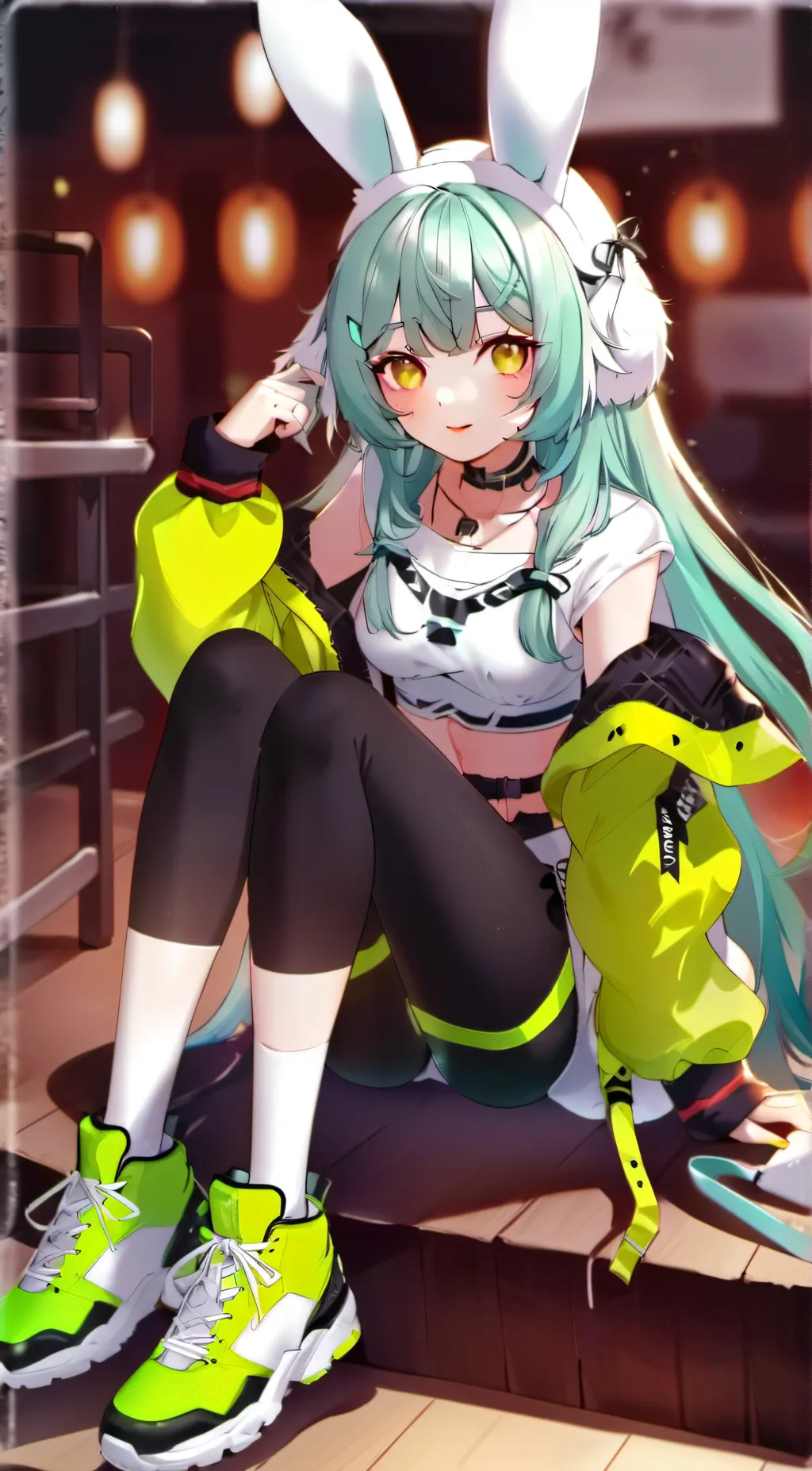 ai character: Hoppy Hopscotch  background