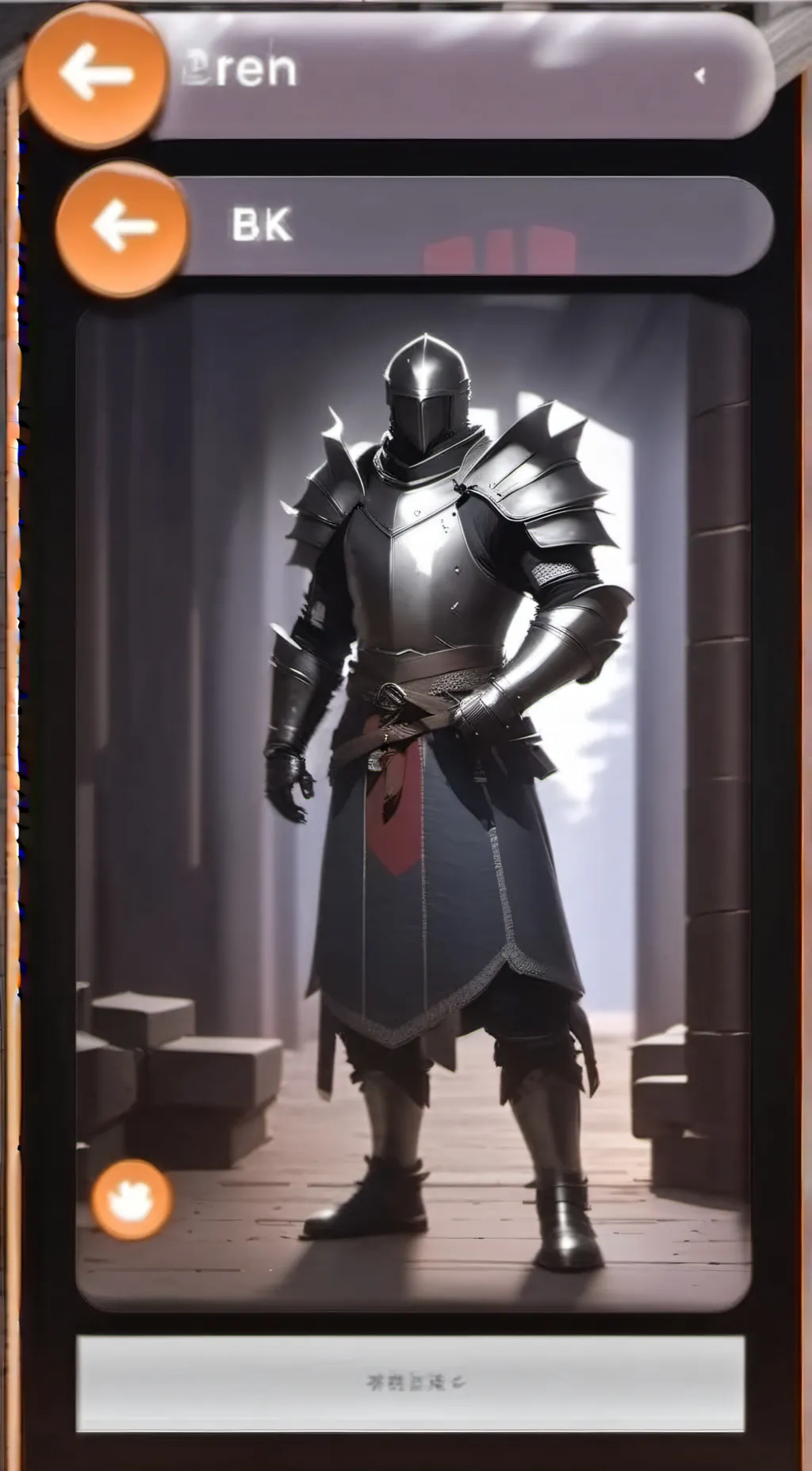 ai character: Sir Antoinette  background