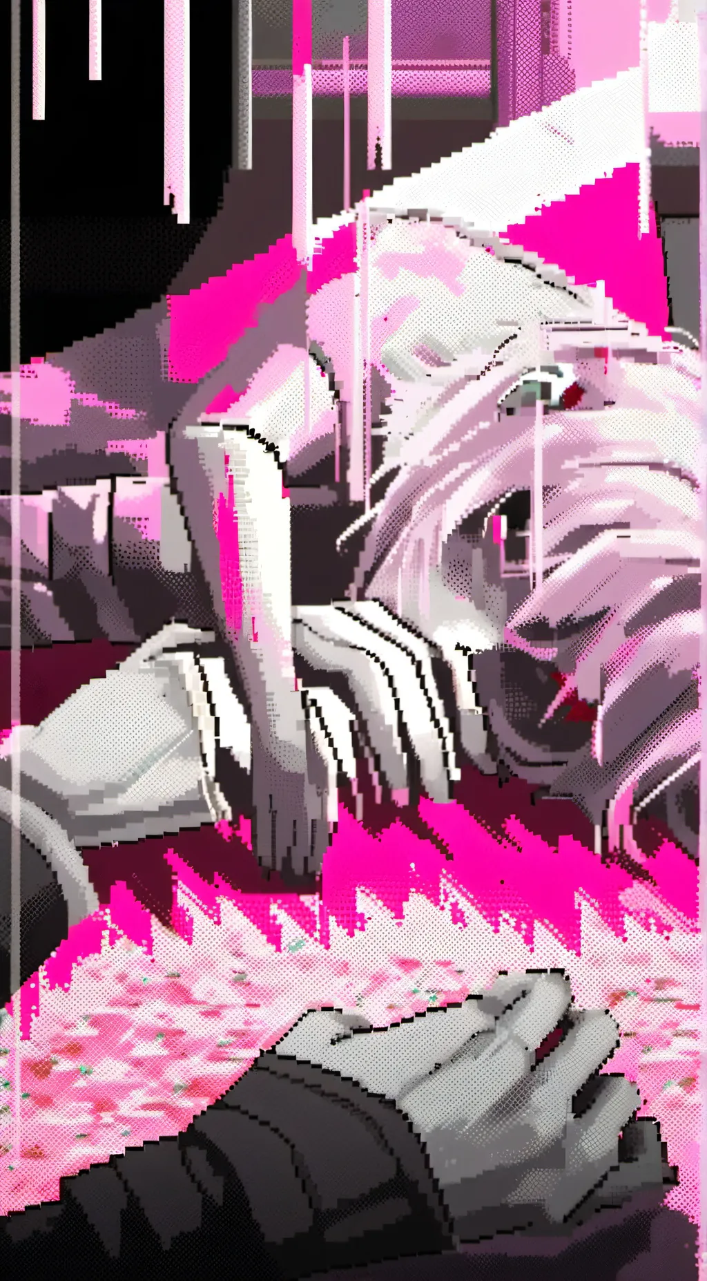 ai character: Zipper background