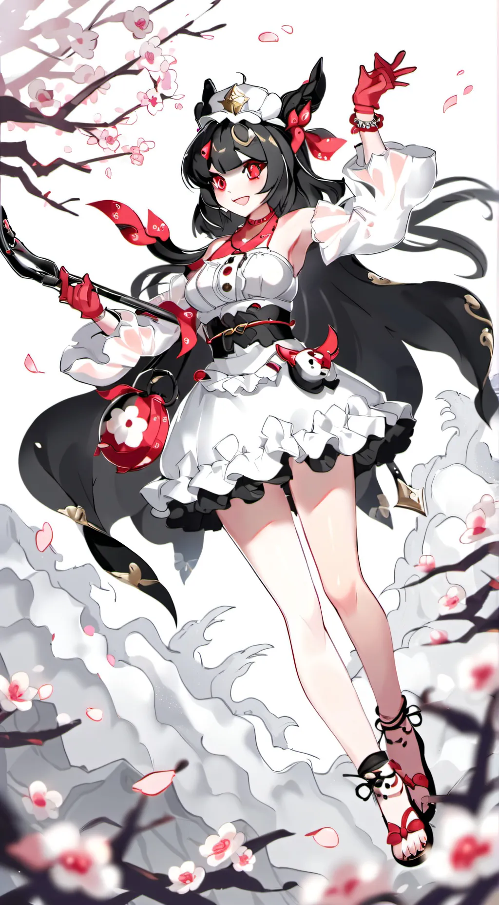 ai character: smiling critters background