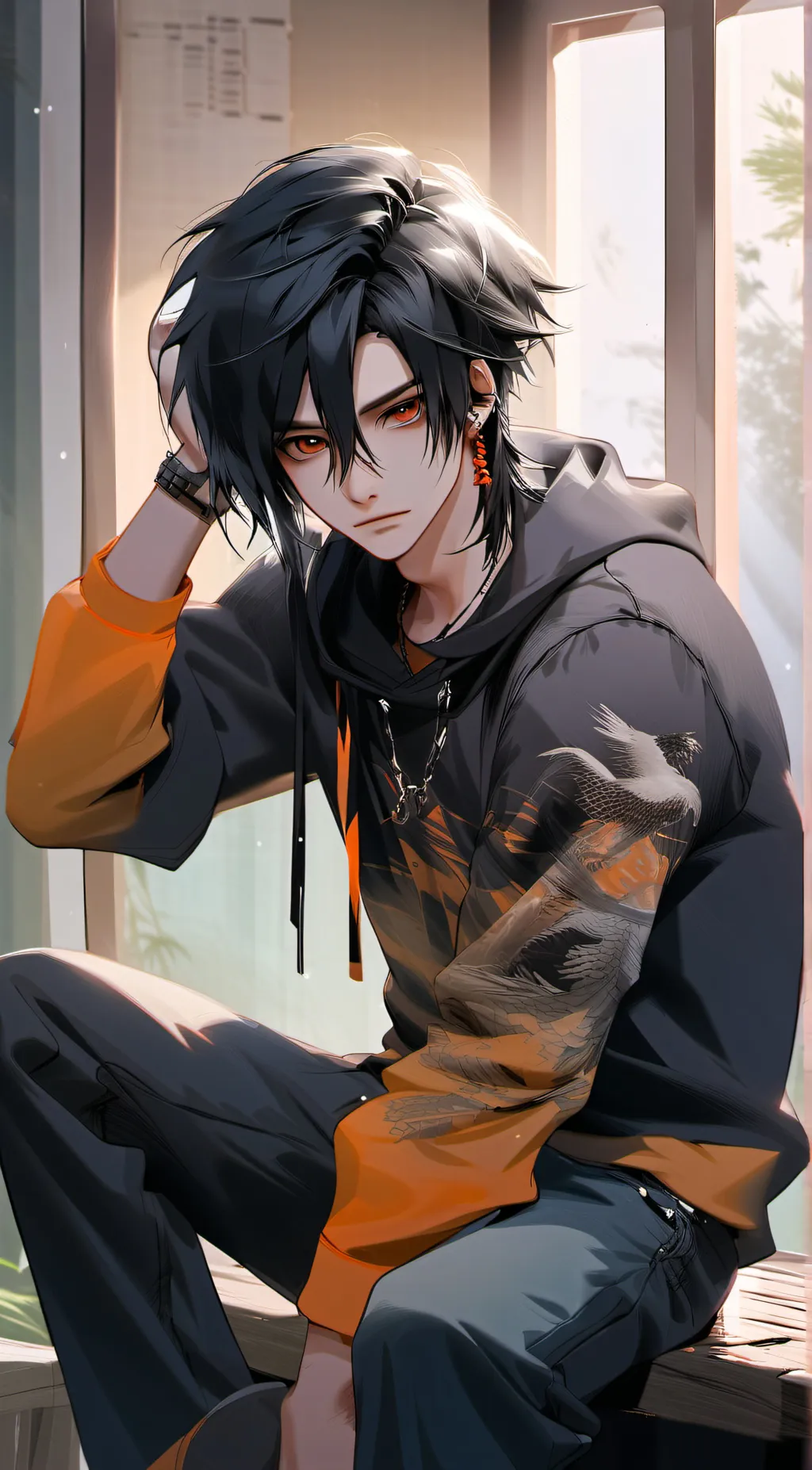 ai character: Grayson  background