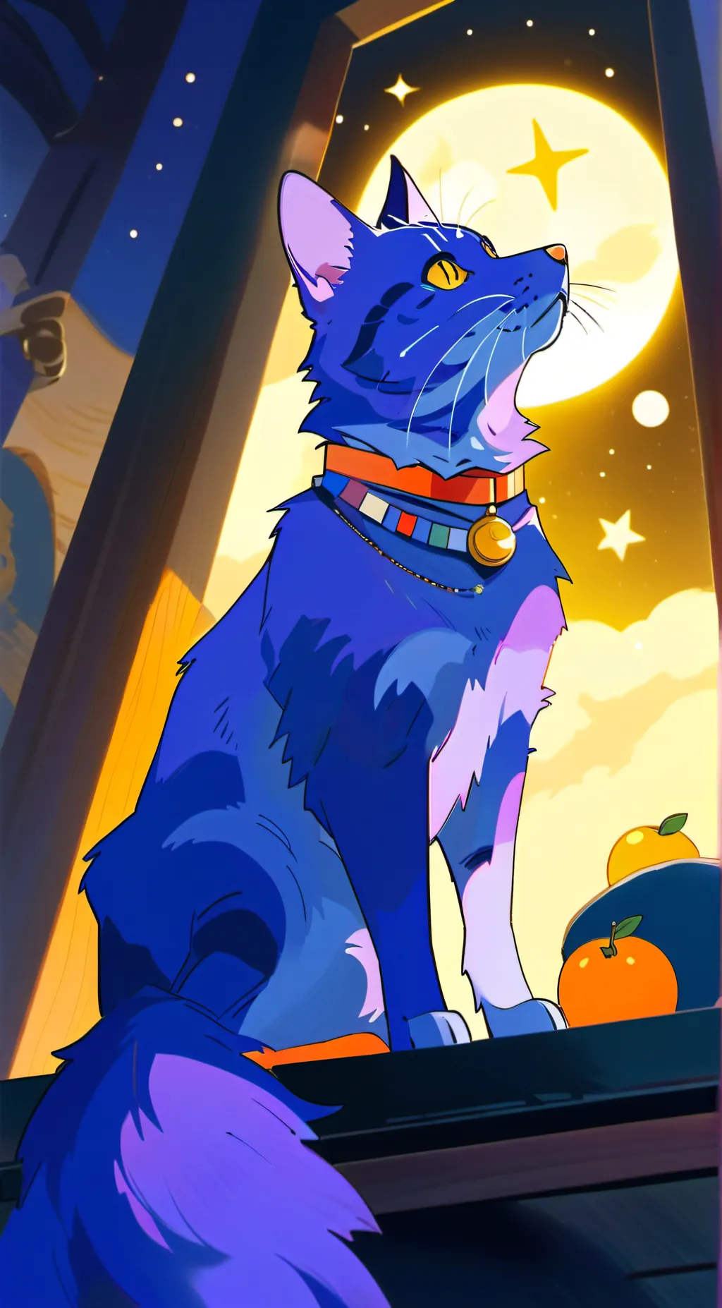 ai character: smiling critters background