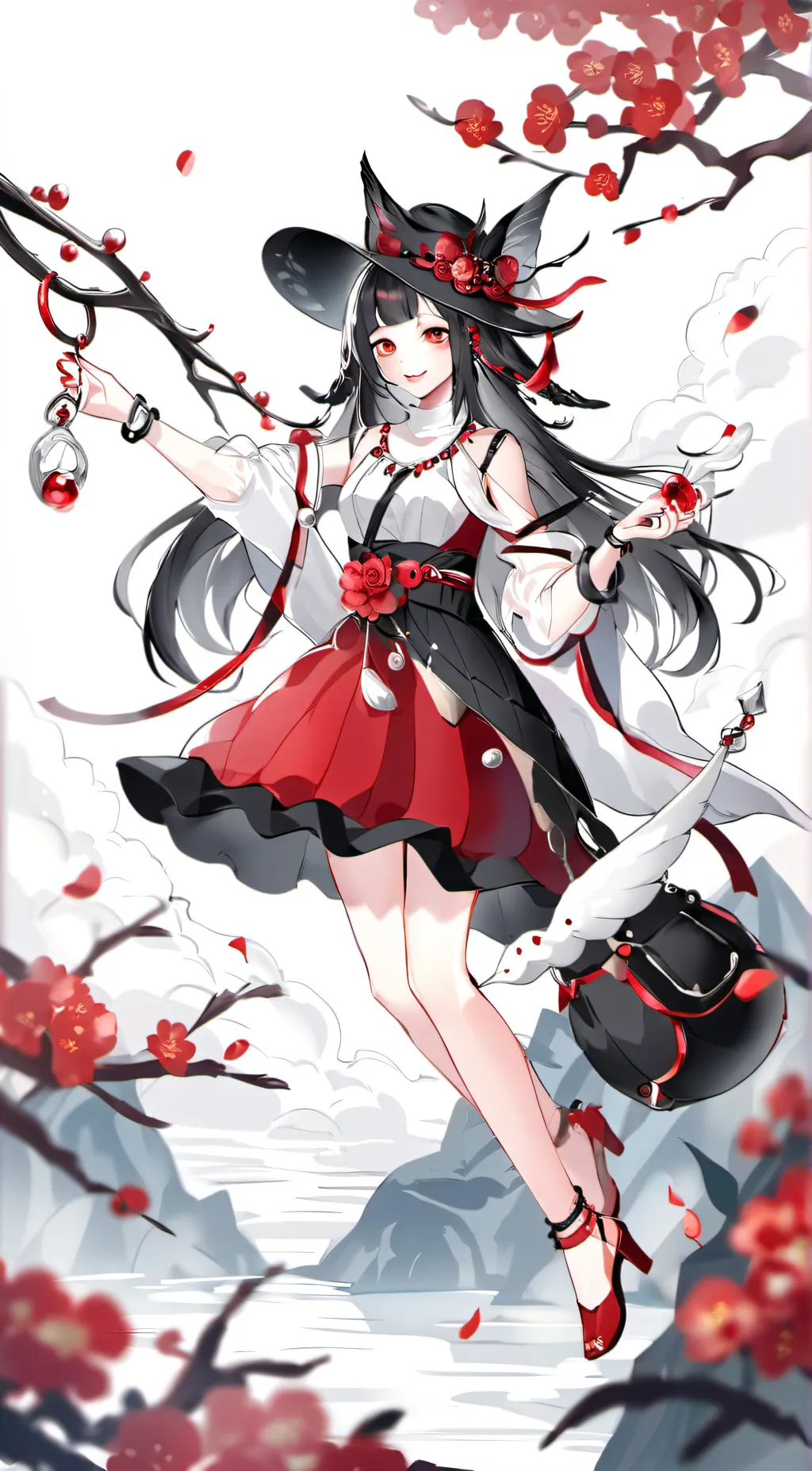 ai character: Angelina. background