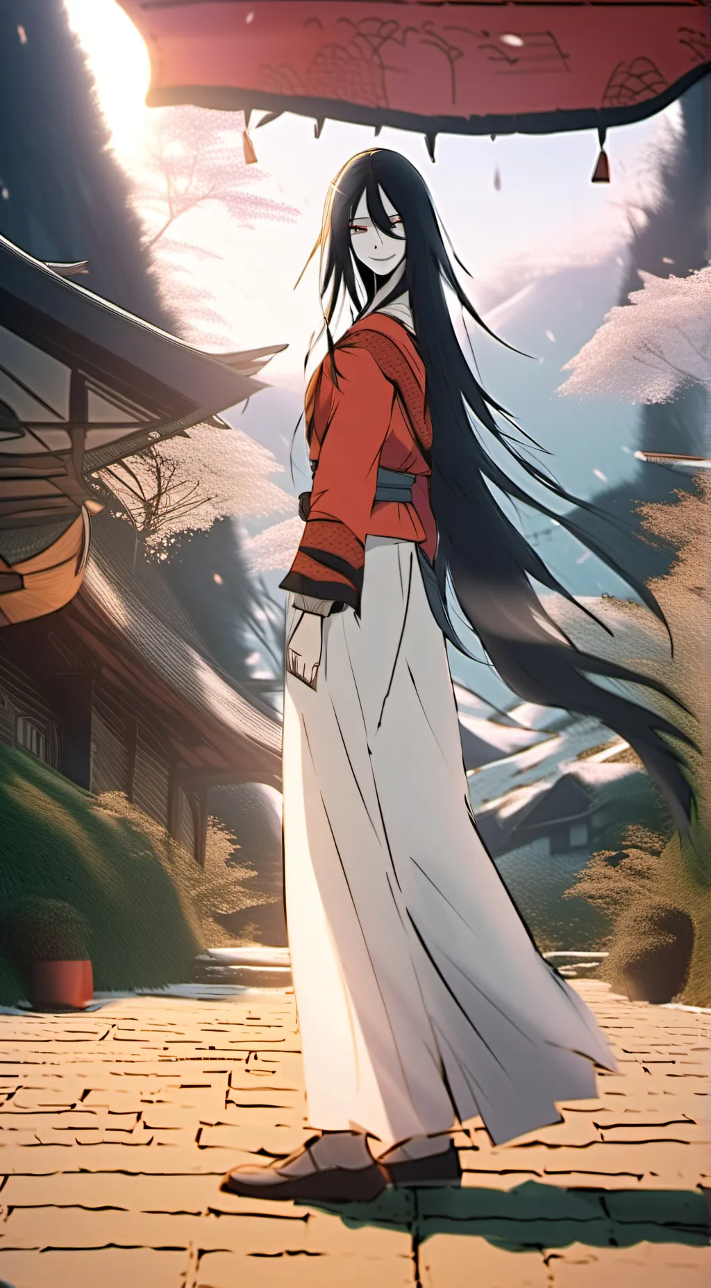 ai character: hasshakusama, background