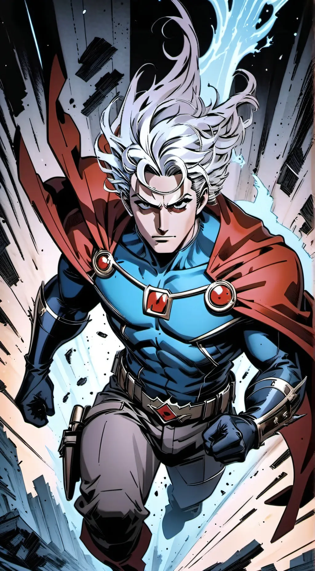 ai character: super man/ rip off background