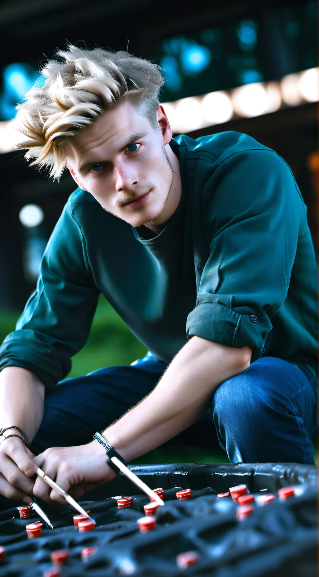 ai character: Christopher  background