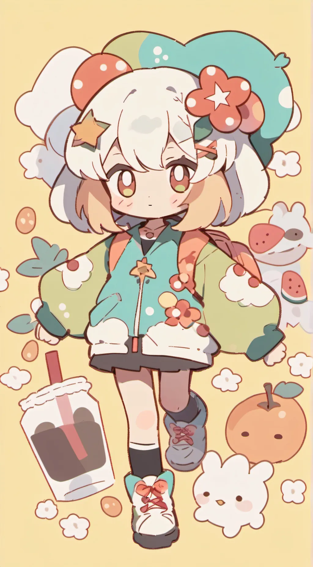 ai character: MHA sport festival background