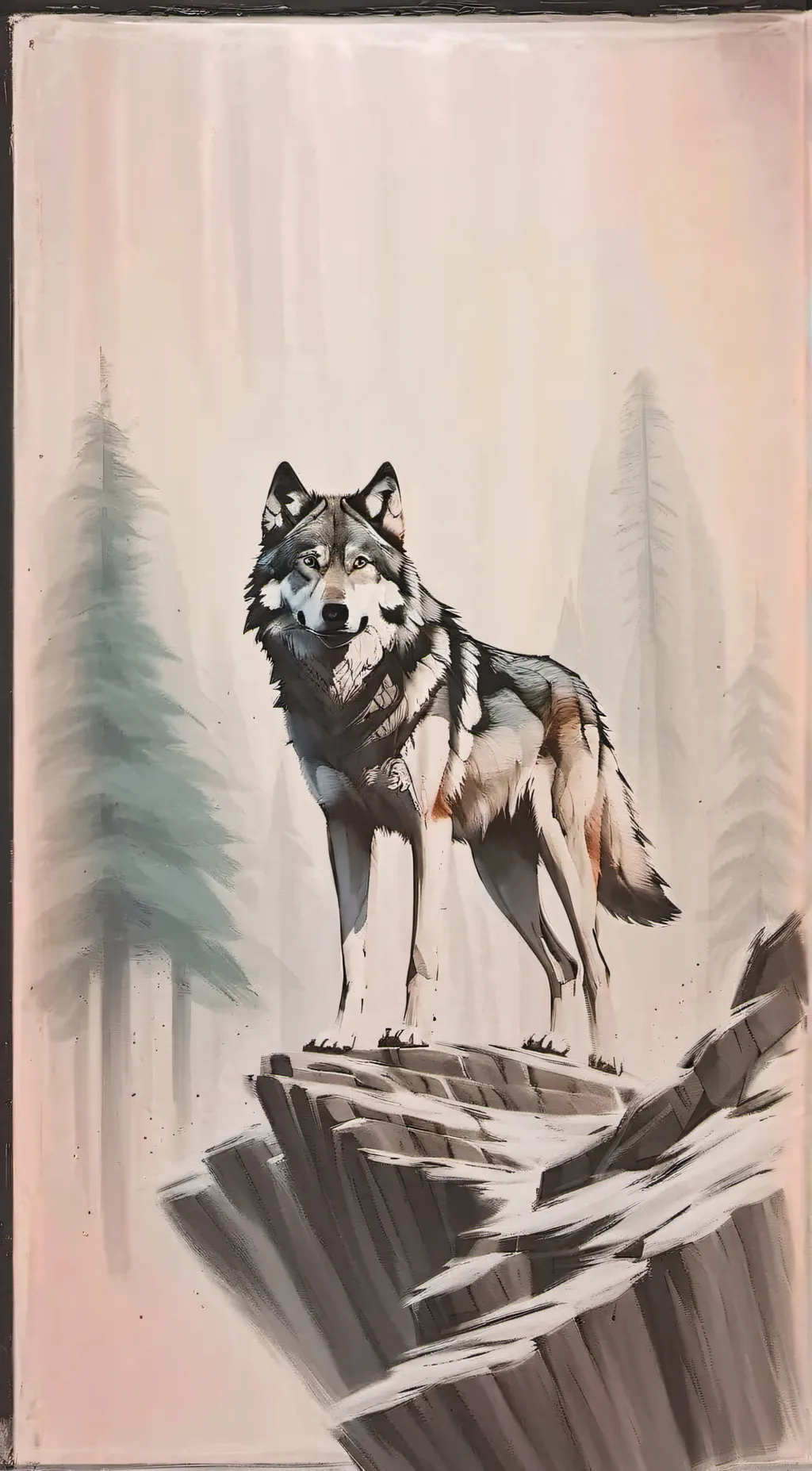 ai character: wolf background