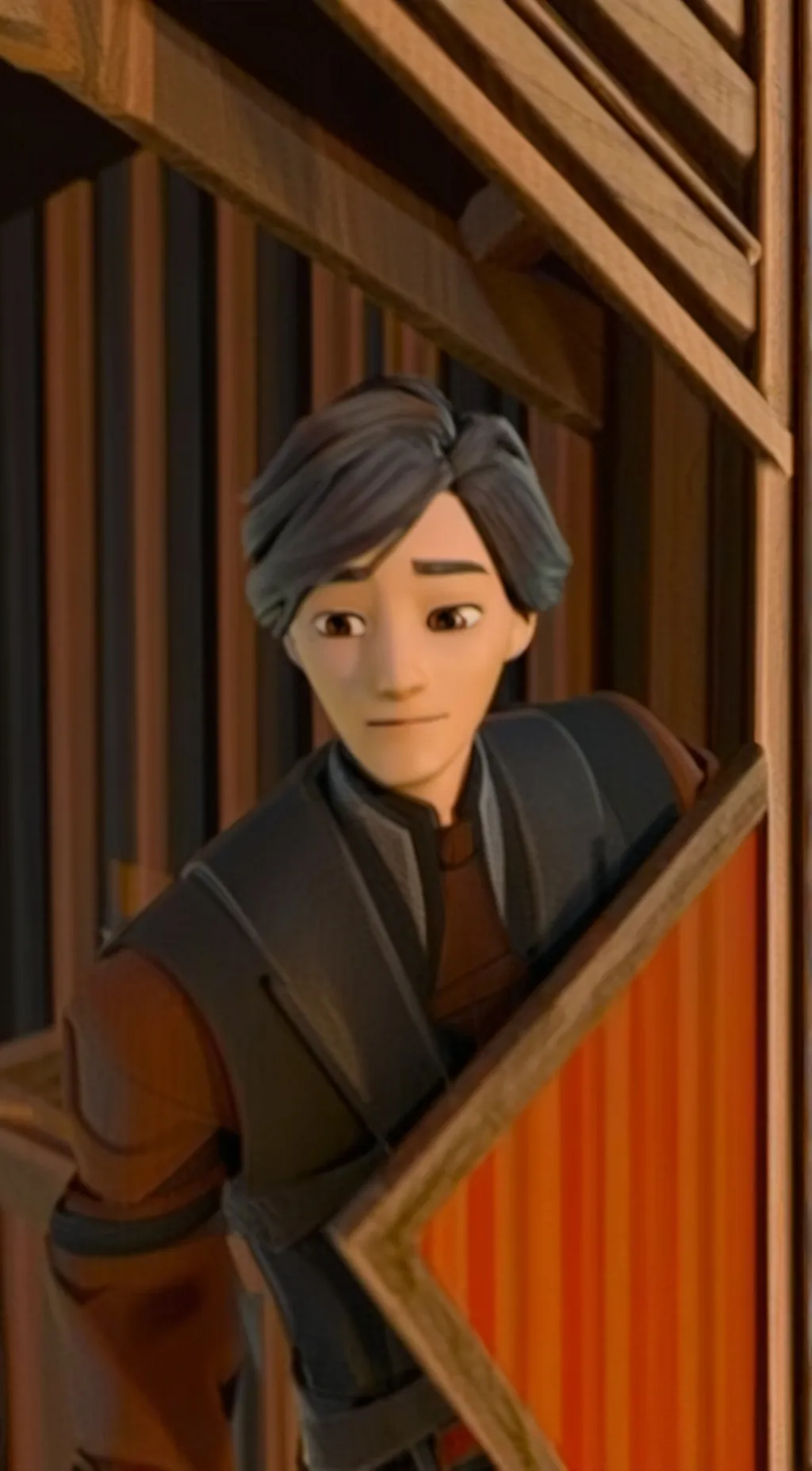 ai character: handsome young man background